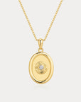 Luv Aj - The Wave Bezel Locket Necklace - Gold