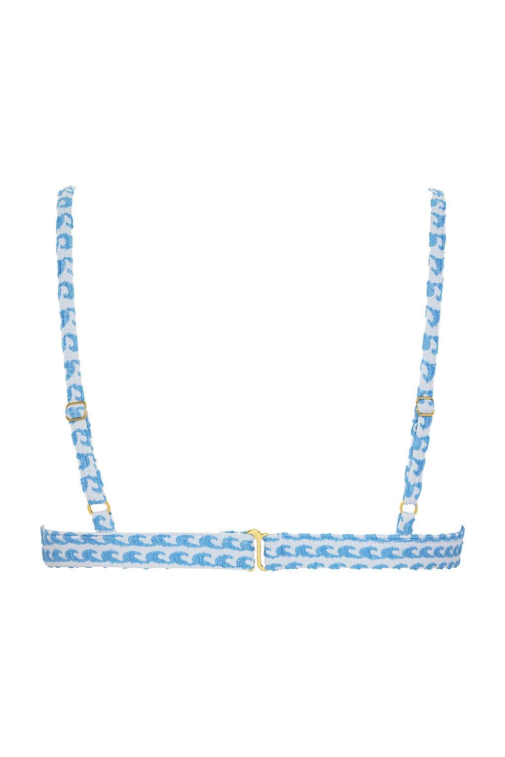 Montce - Wave Repeat Hunter Triangle Bikini Top -