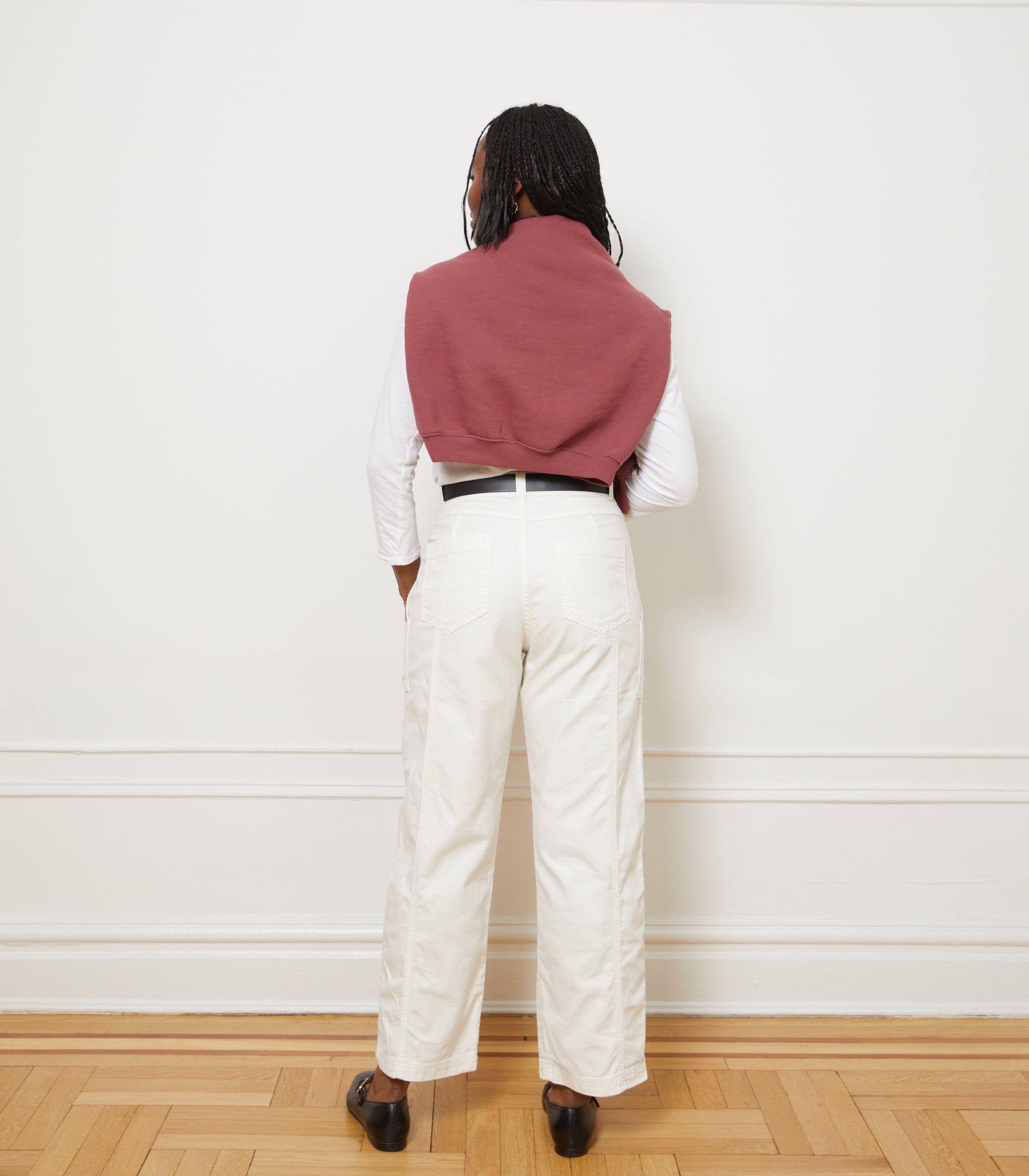 Loup - Jess Relaxed Seamed Trousers - Salt -