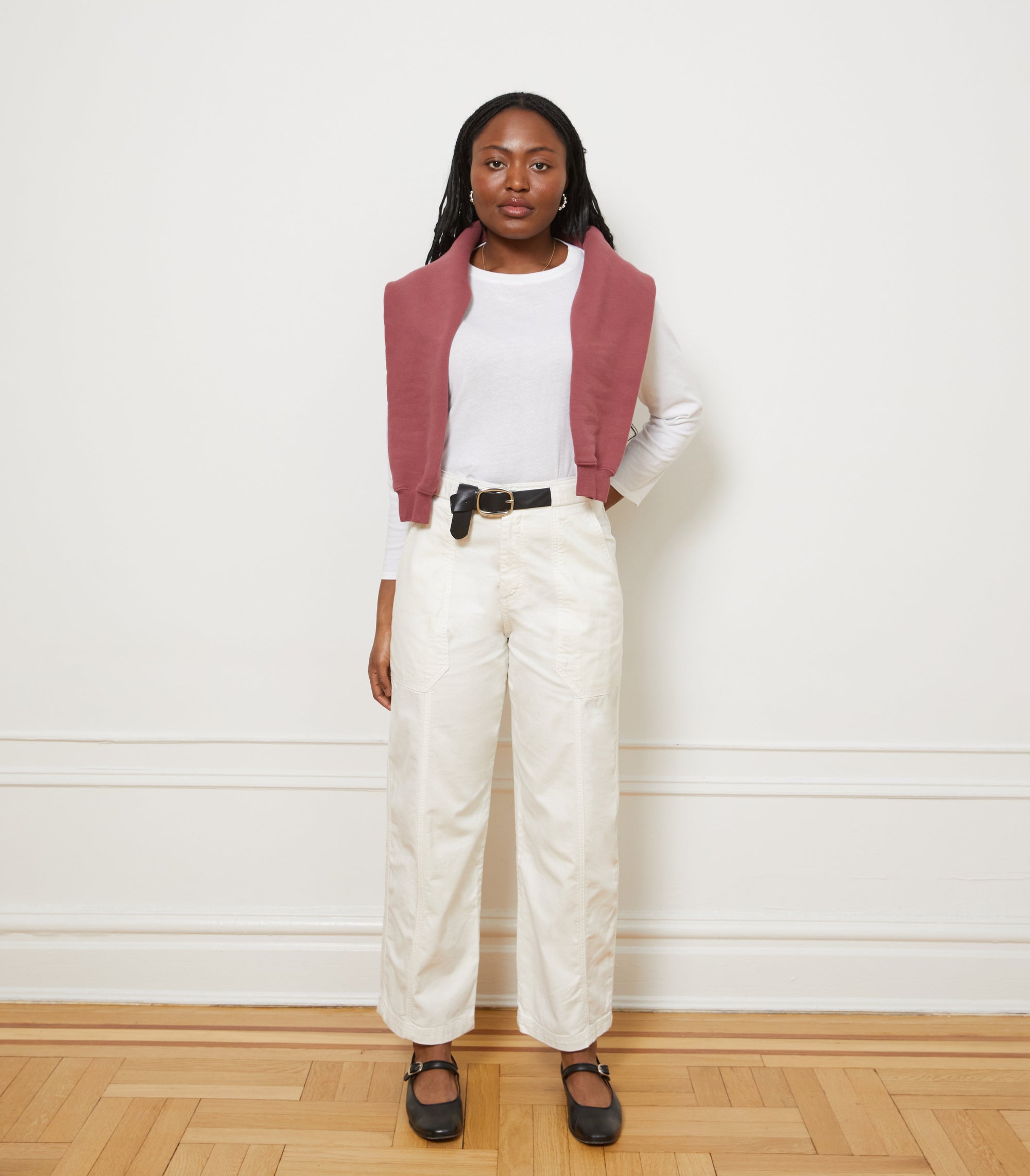 Loup - Jess Relaxed Seamed Trousers - Salt -