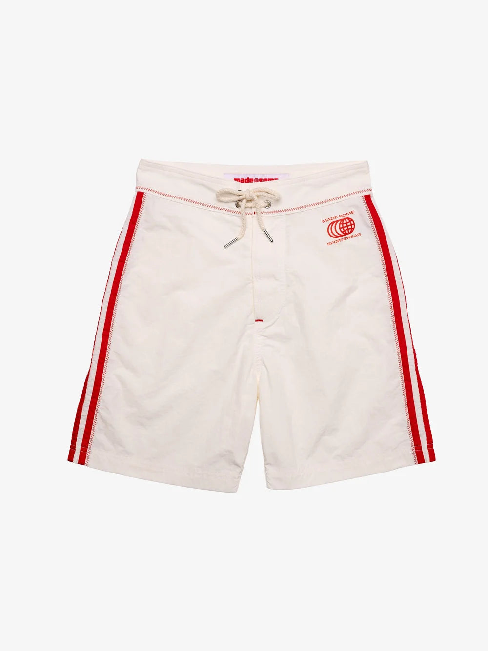 Made Some - Made Some Long Shorts - White/Red -