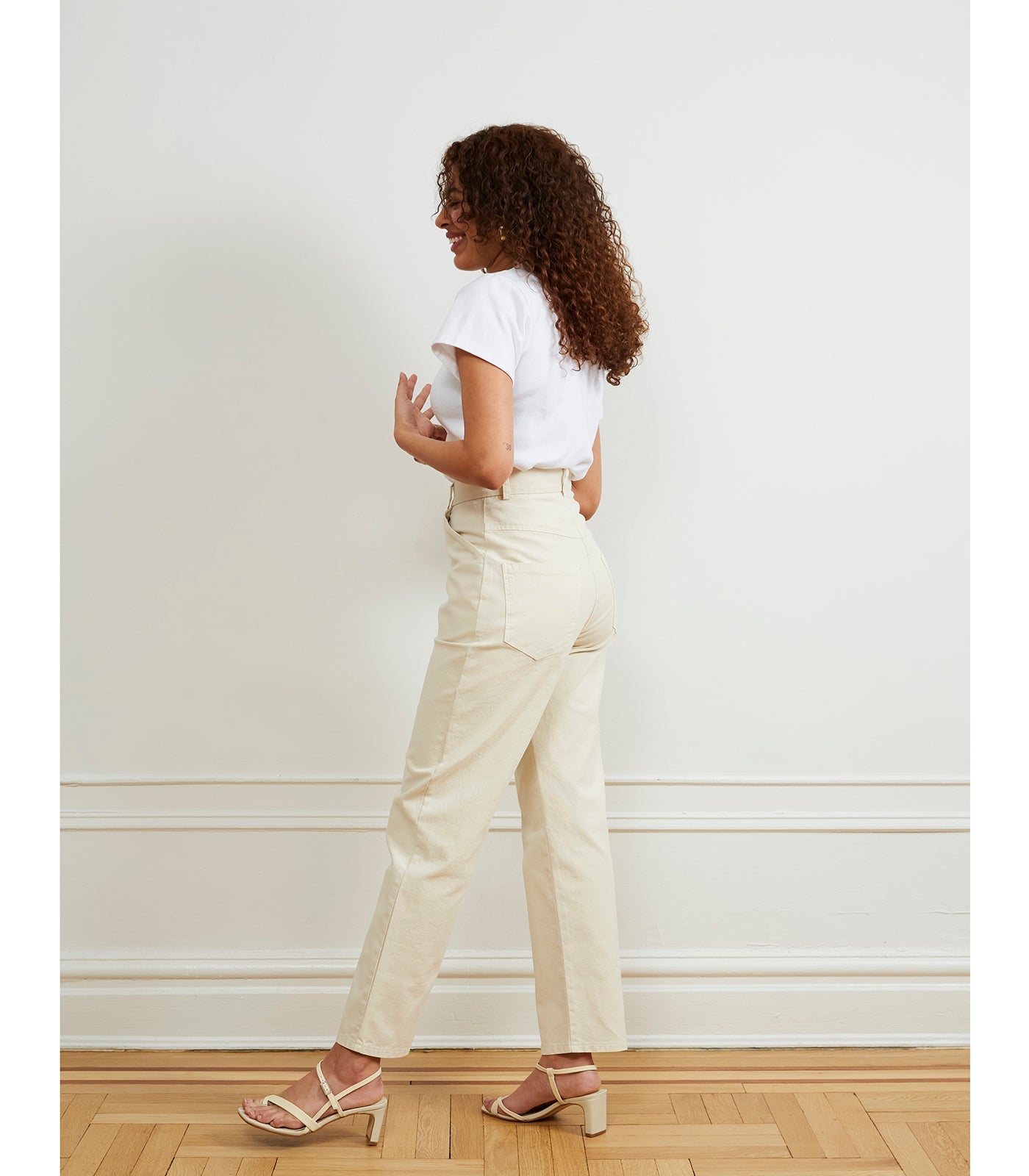 Loup - Agnes High Rise Painter Pants - Ivory -