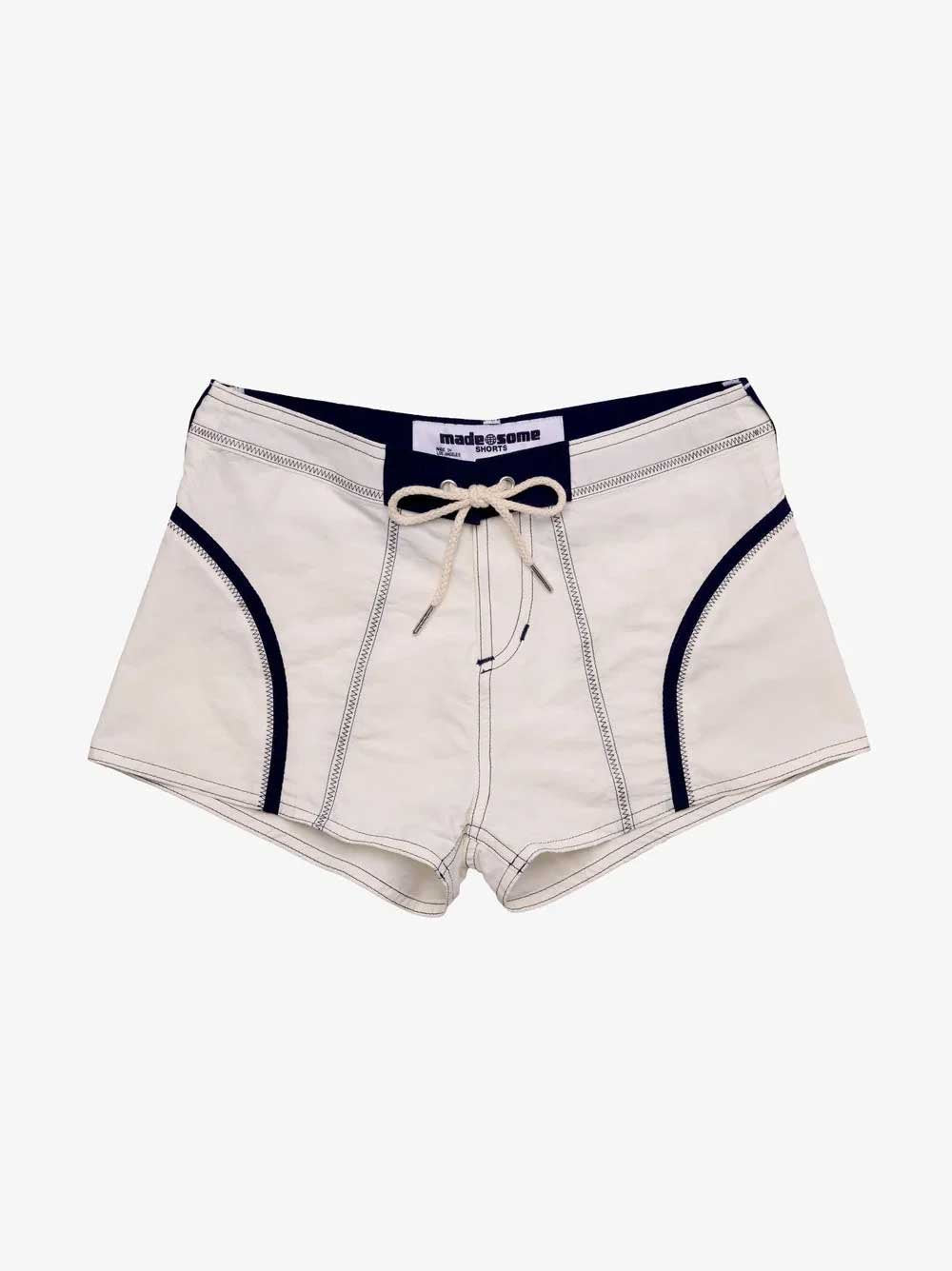 Made Some - Made Some Short Shorts - White/Navy -
