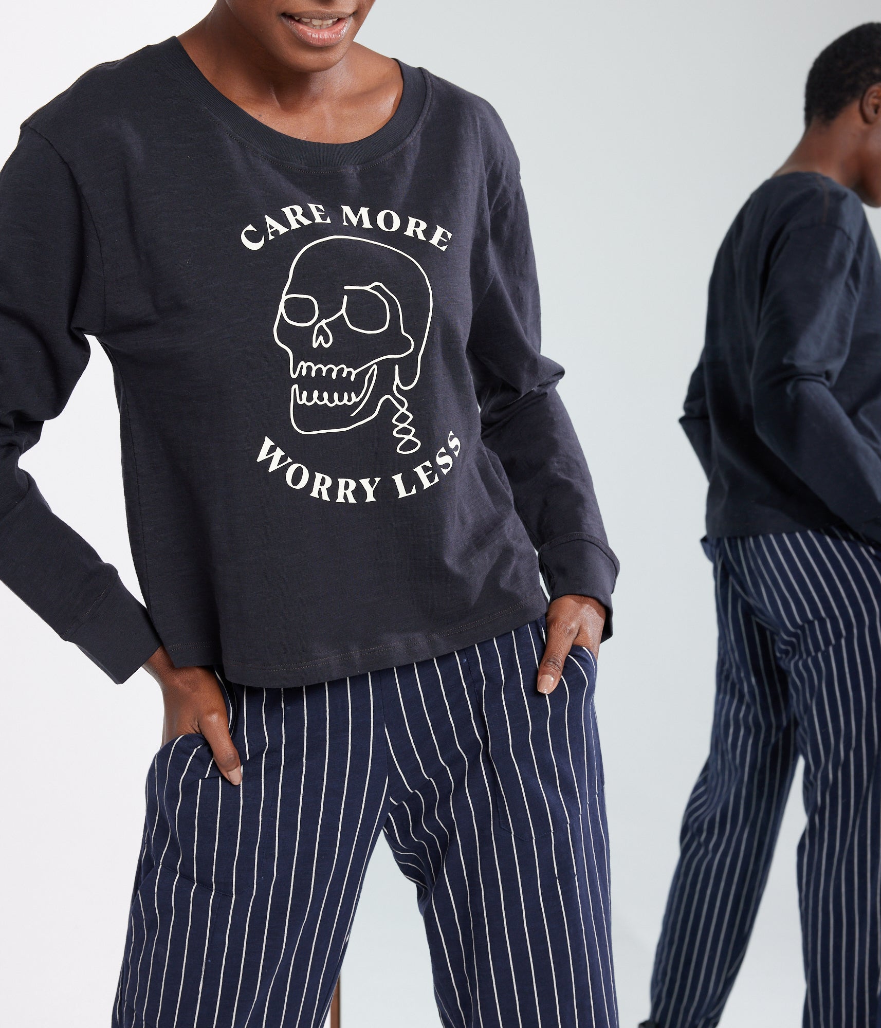 Known Supply - Worry Less Tee - Washed Black -