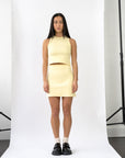Wildflo Studio - High Neck Ribbed Tank Butter -