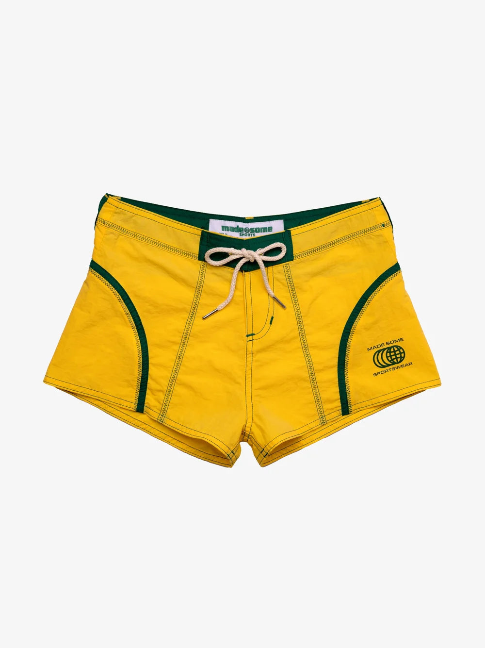 Made Some - Made Some Short Shorts - Yellow/Green -