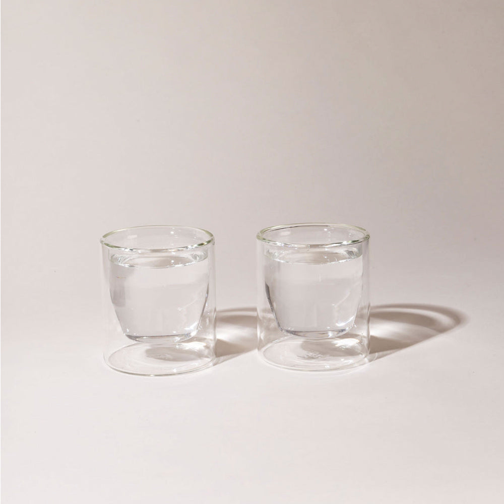 Yield - Double-Wall Glasses - Clear, Set of Two -