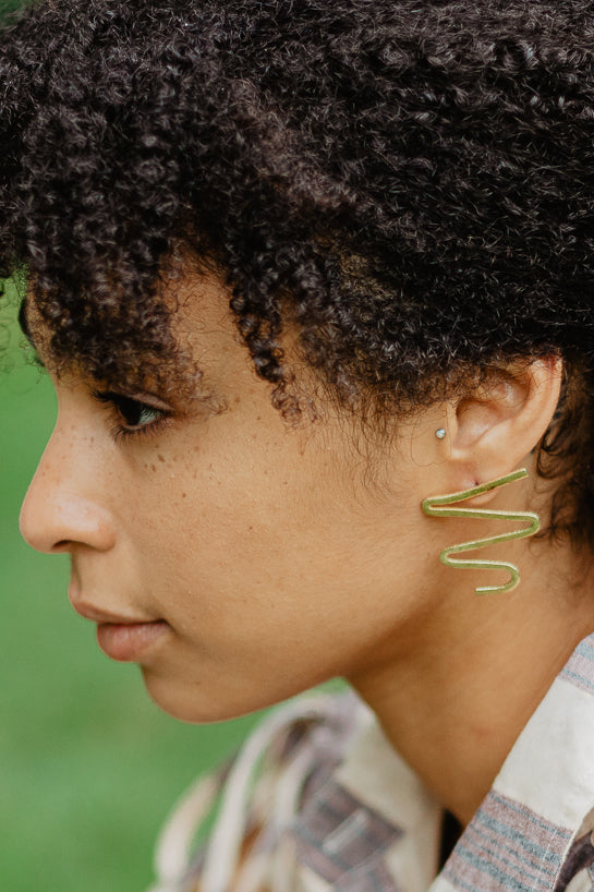 Zig Zag Studs