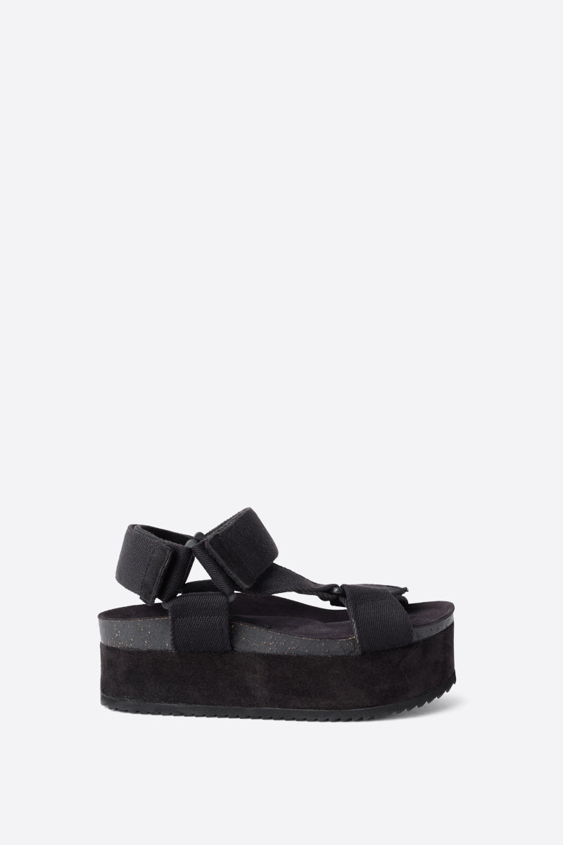 Intentionally Blank - Zona Black Sole Platform Sandal -