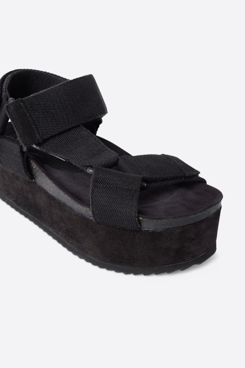 Intentionally Blank - Zona Black Sole Platform Sandal -