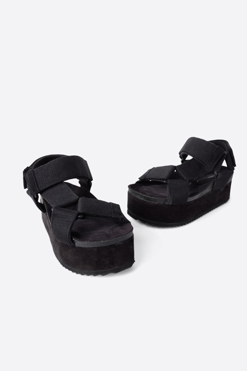 Intentionally Blank - Zona Black Sole Platform Sandal -