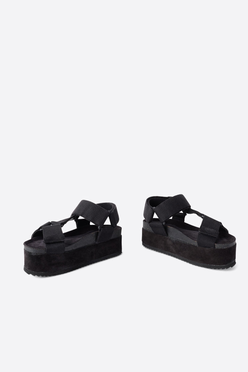 Intentionally Blank - Zona Black Sole Platform Sandal -