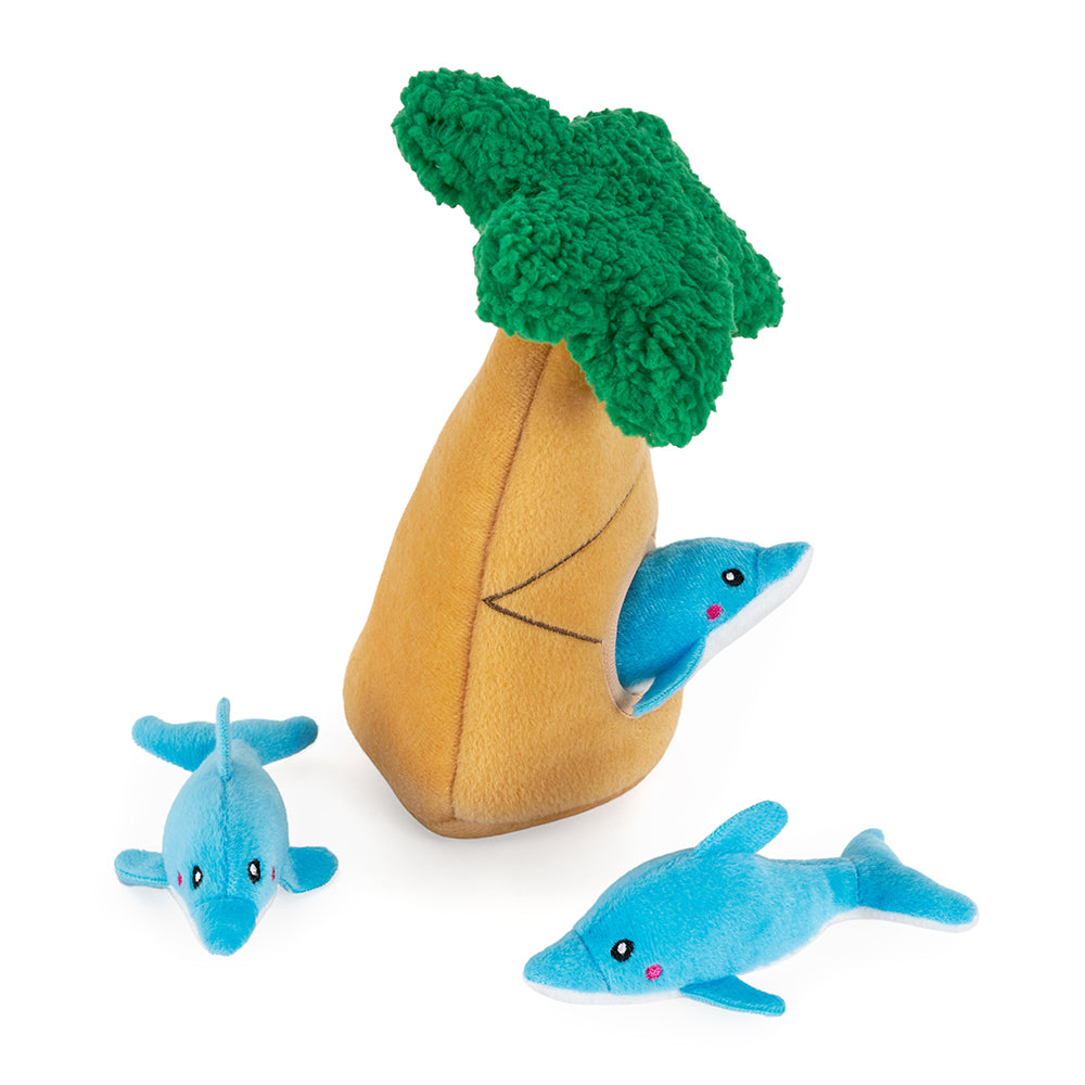 Zippy Paws - Zippy Burrow - Dolphins in Palm Tree -