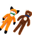 Zippy Paws - Fluffy Peltz - Bear and Fox -