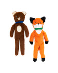 Zippy Paws - Fluffy Peltz - Bear and Fox -