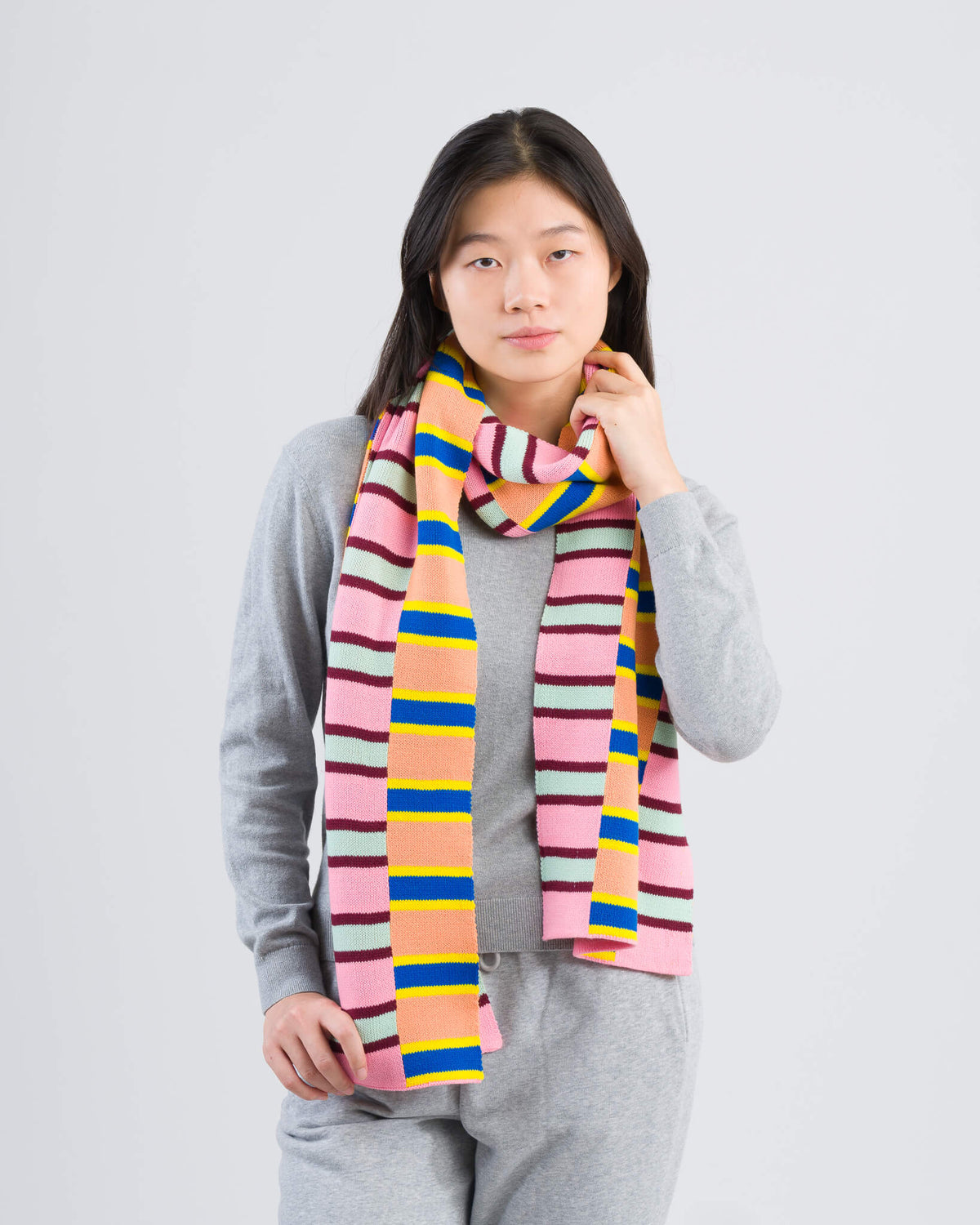 Verloop - Zipper Stripe Big Scarf -