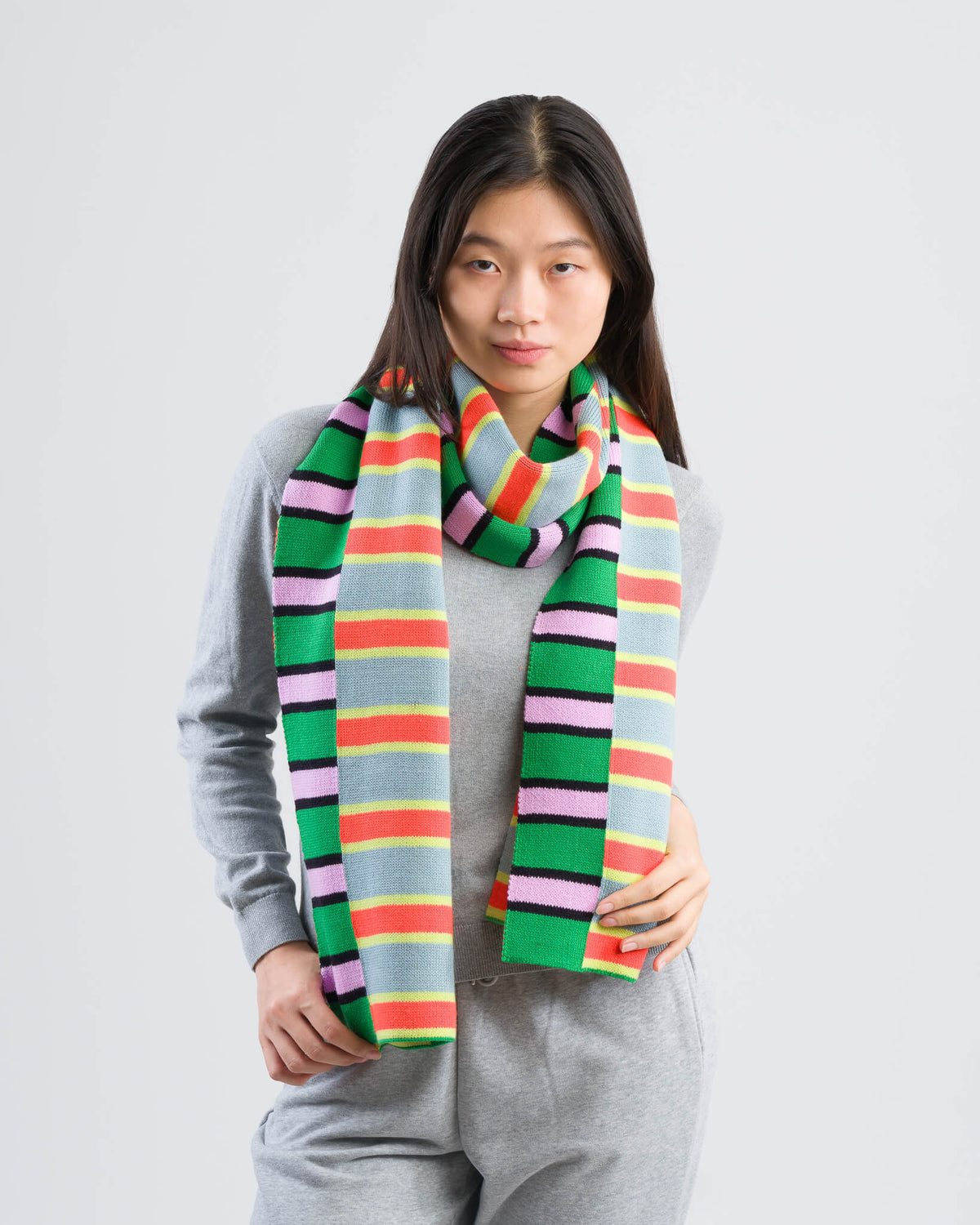 Verloop - Zipper Stripe Big Scarf -