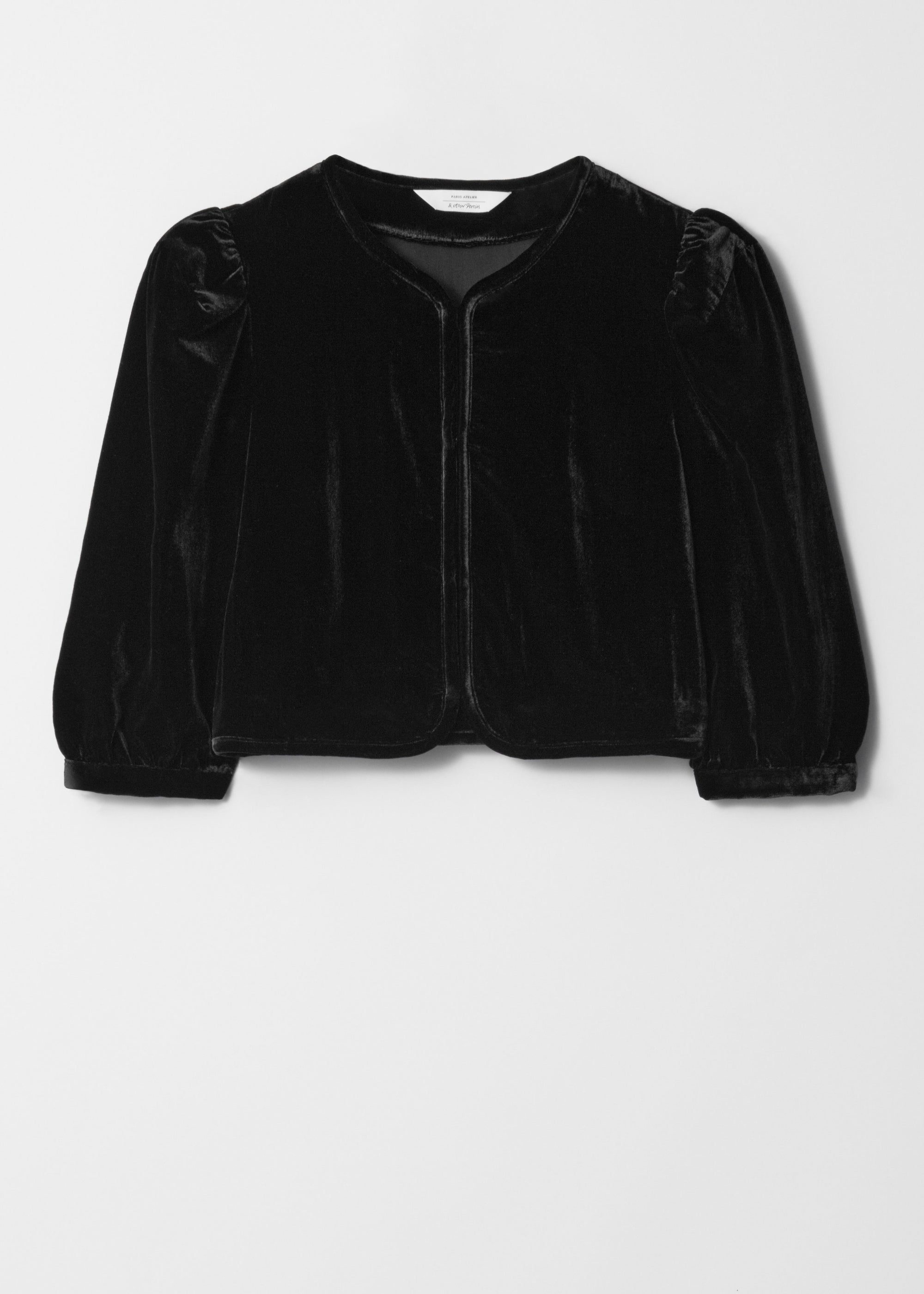 & Other Stories - Janet Velvet Blouse - Black -