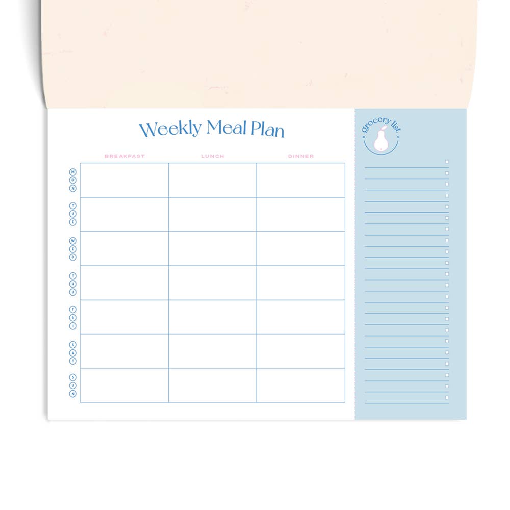 Papier - On The Menu Meal Planner - Blue -