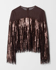 & Other Stories - Renee Sequin Top - Brown -