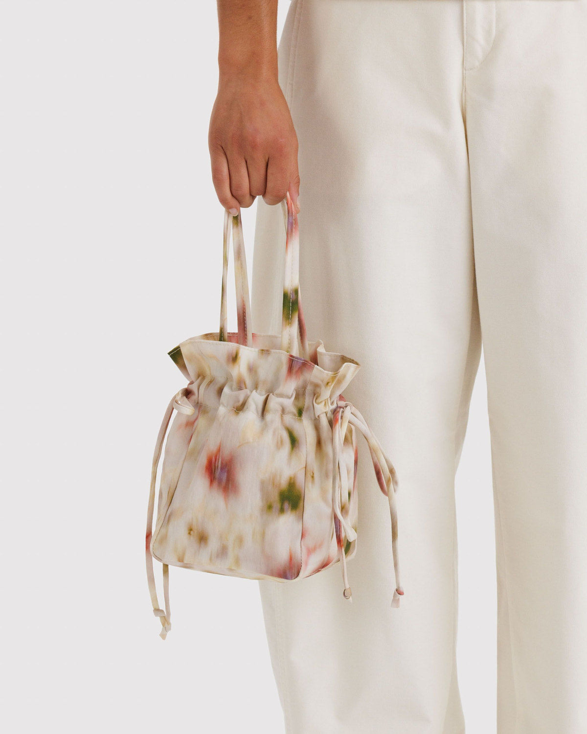Baggu - Nylon Drawstring Bag - Abstract Floral -