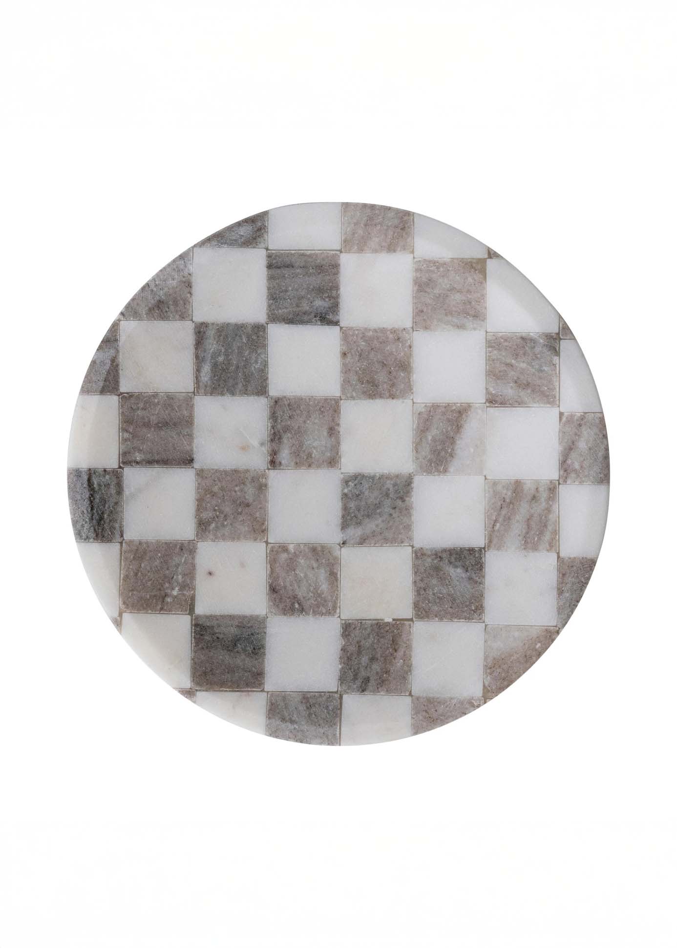 Creative Co. - Marble Checkered Serving Tray -
