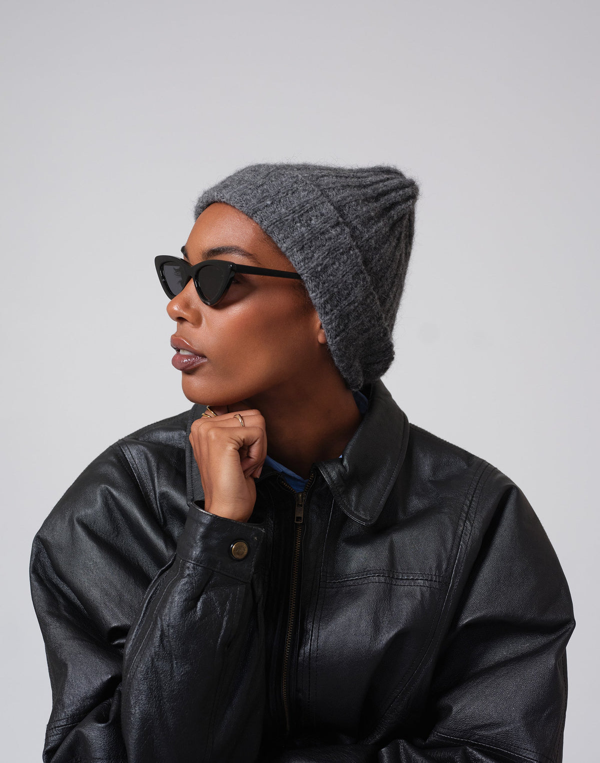 Hyer Goods - Alpaca Chunky Wool Rib Beanie -
