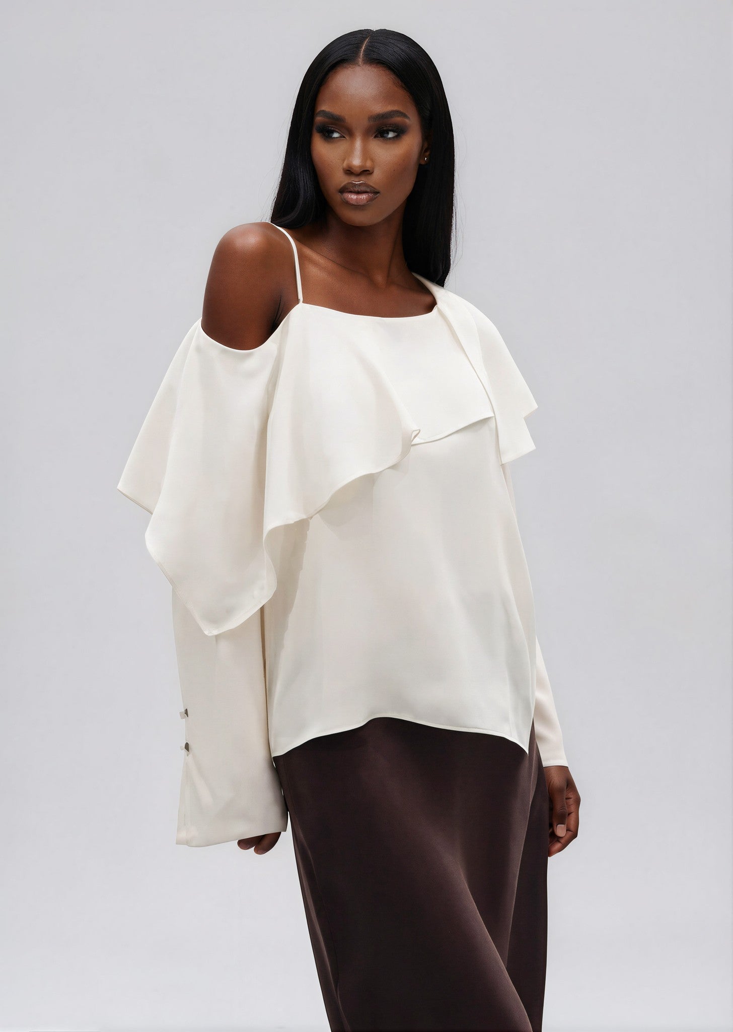 & Other Stories - Lollo Silk Blouse - White -