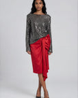 & Other Stories - Sonny Sequin Top - Grey -