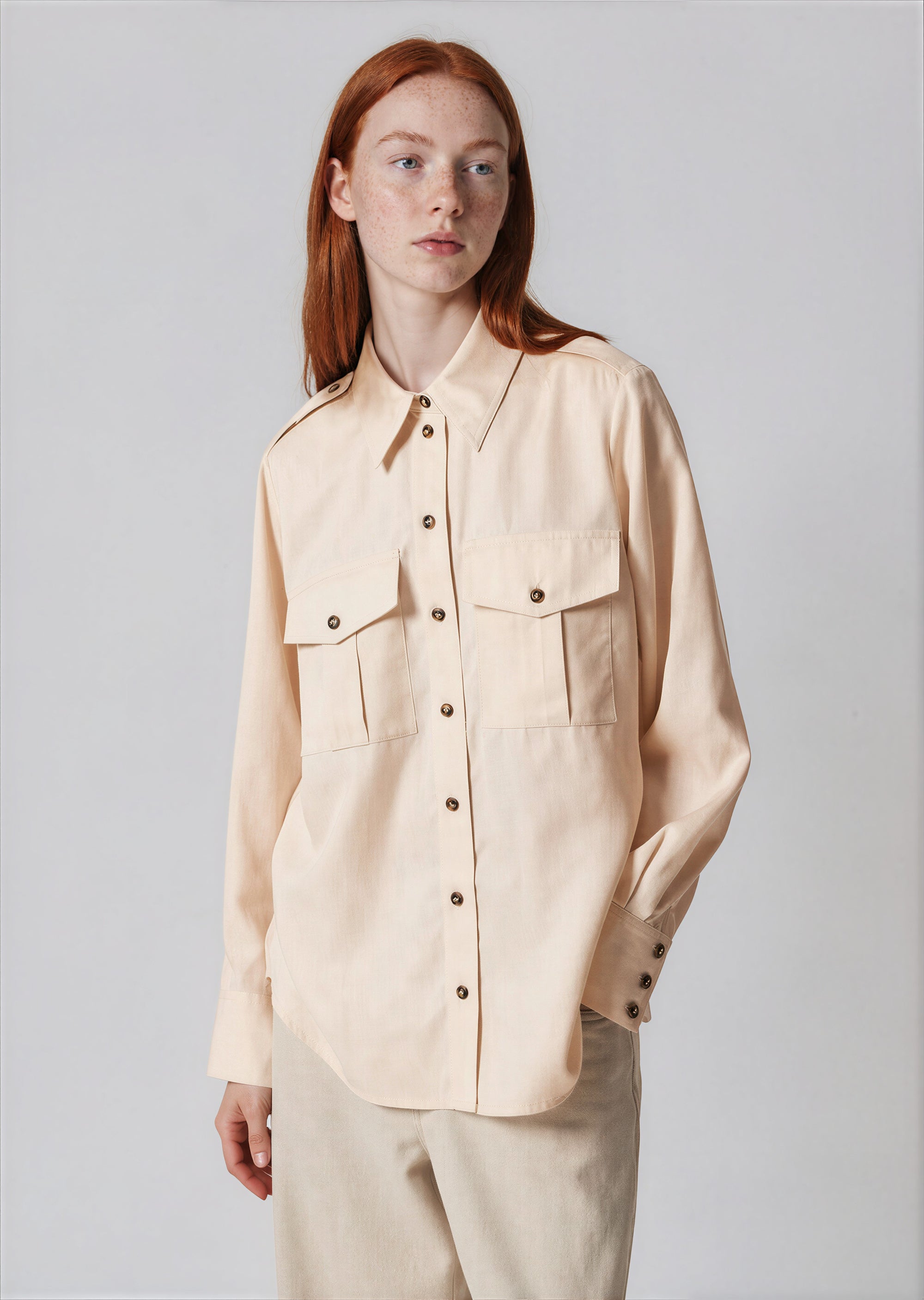 & Other Stories - Bob Utility Shirt - Beige -