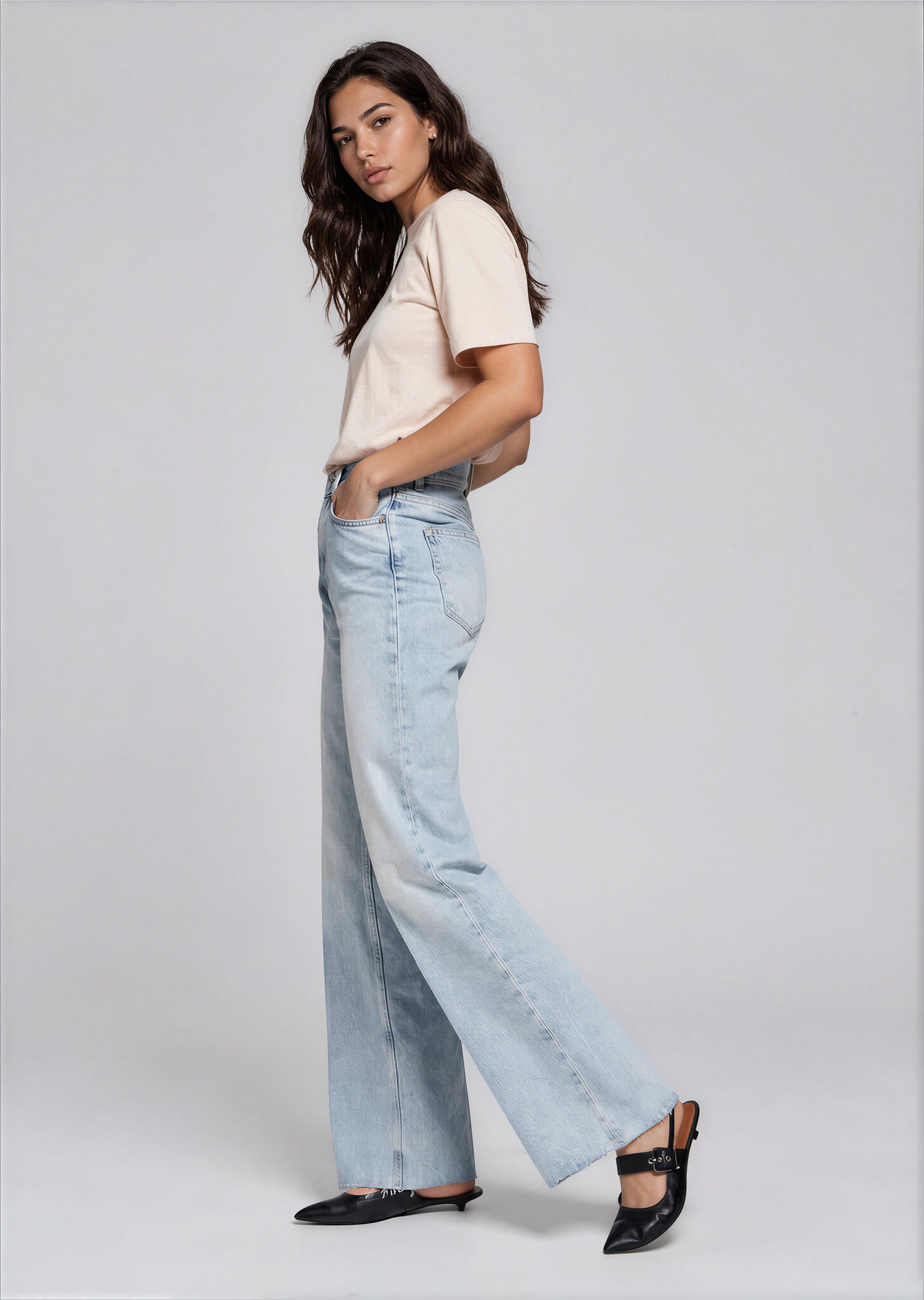 & Other Stories - Straight Cut Jeans - Blue -