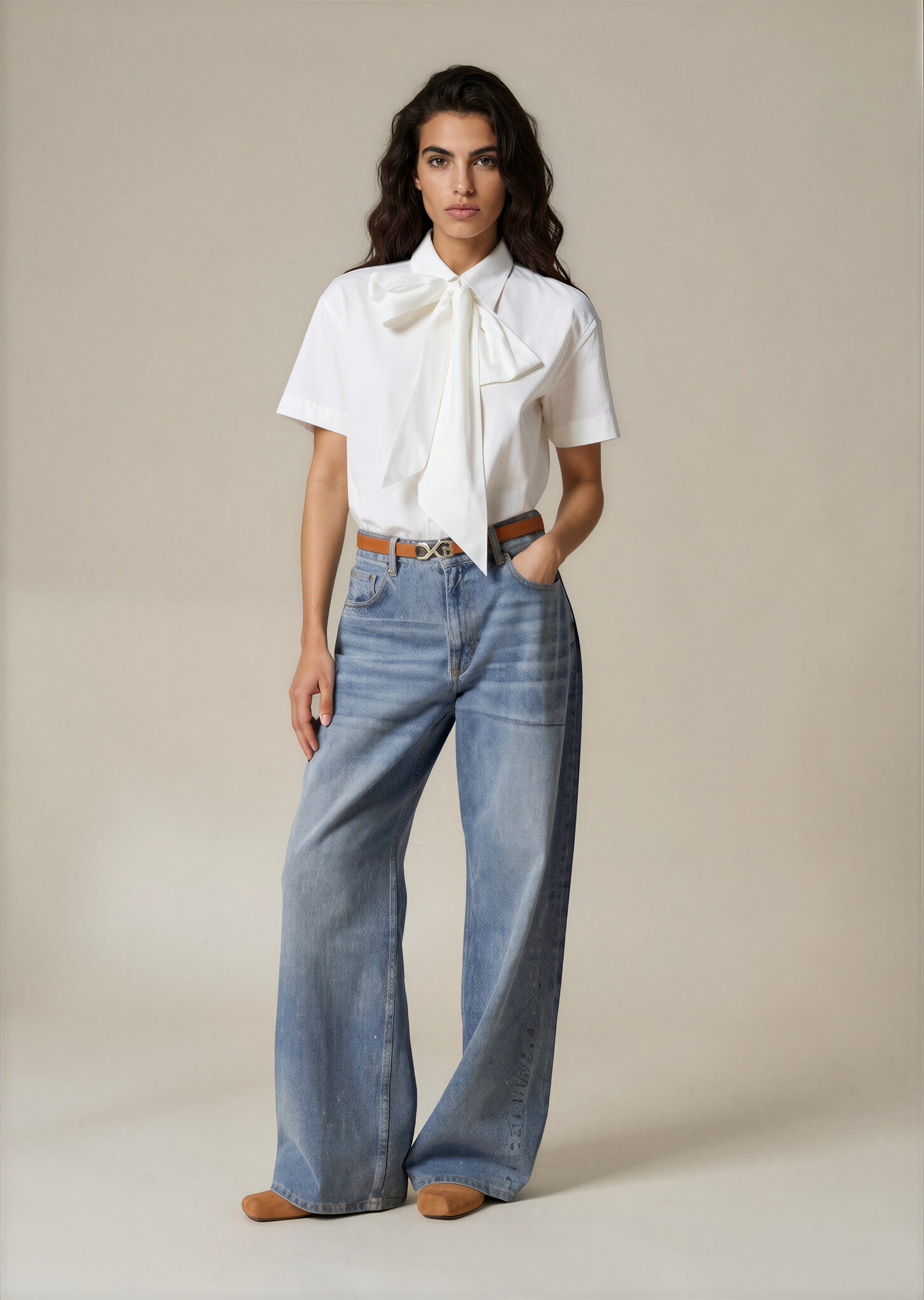 &amp; Other Stories - Wide Cut Jeans - Blue -