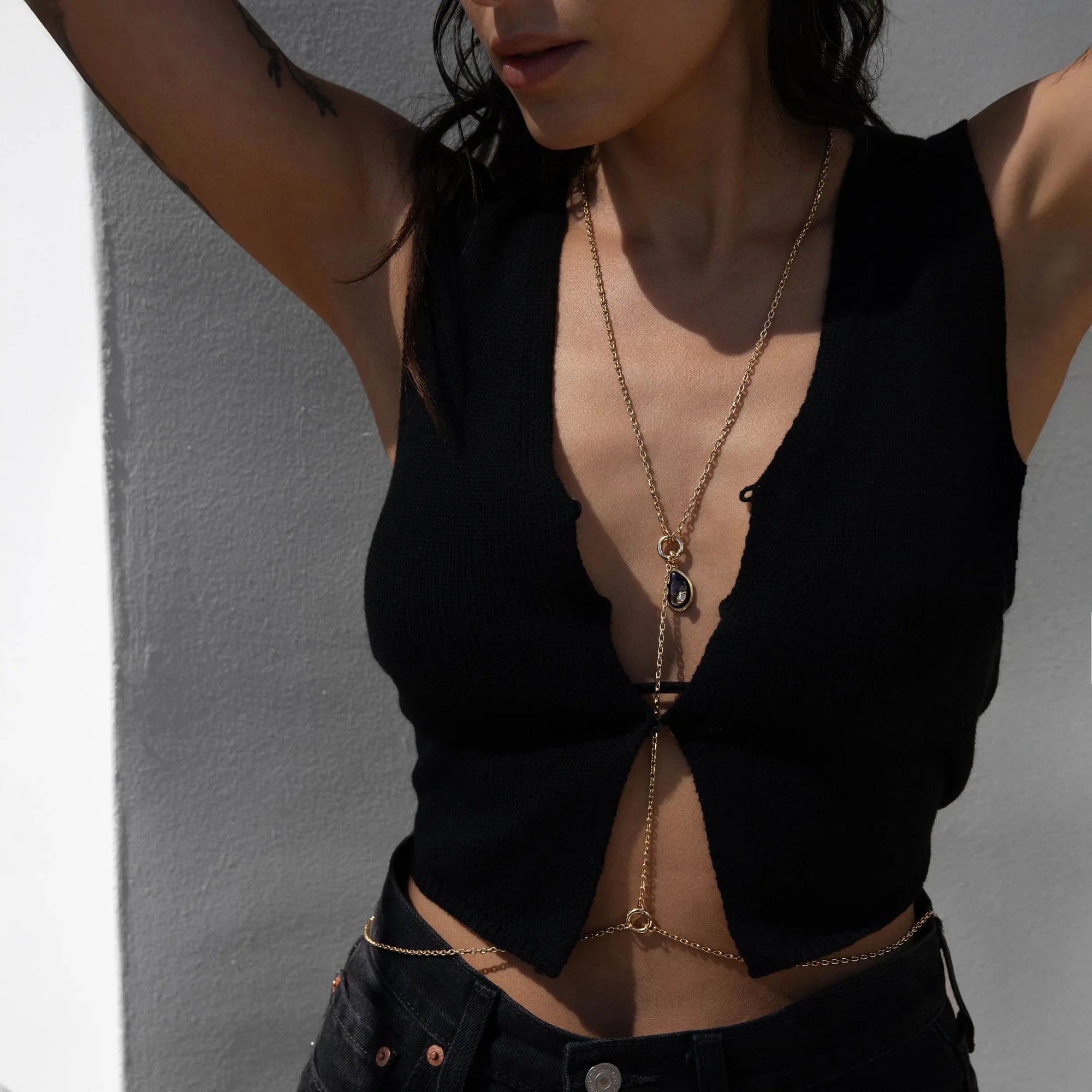 Awe Inspired - Double Charm Body Chain -