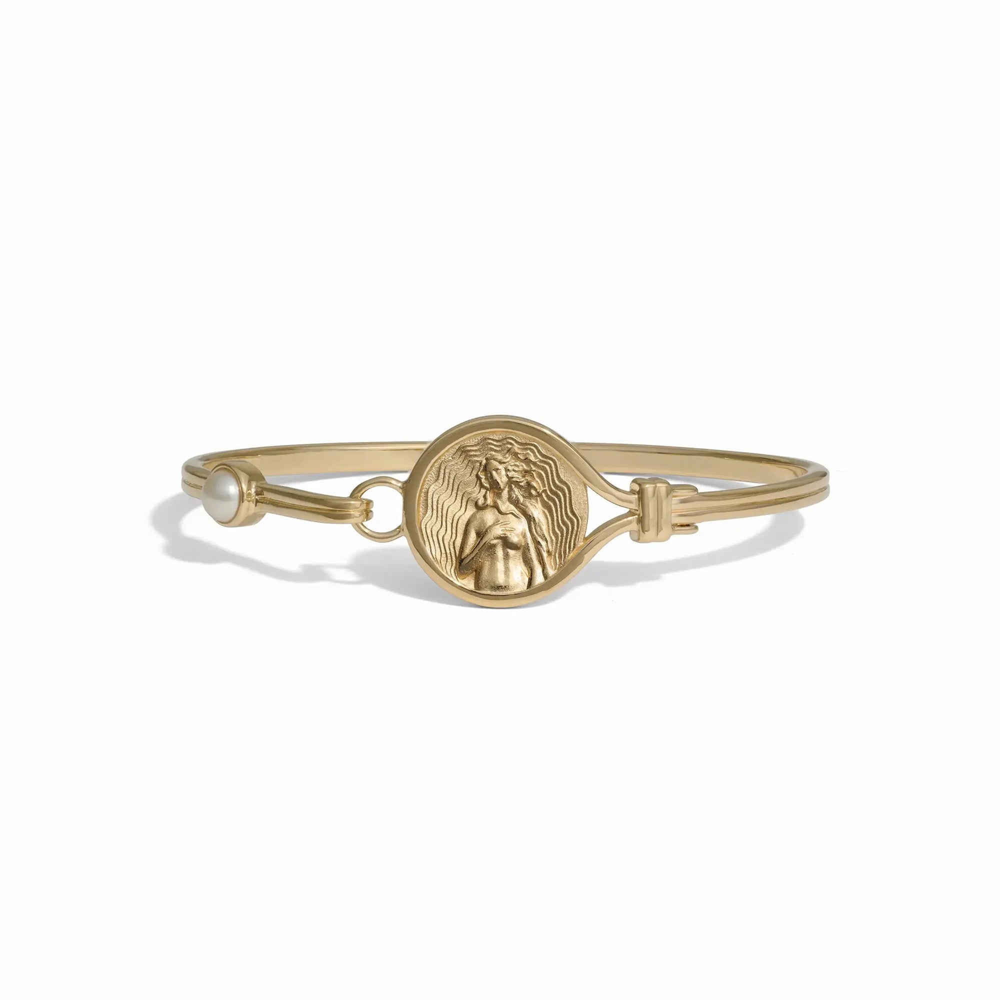 Awe Inspired - Goddess Cuff Bracelet - 14K Yellow Gold Vermeil Aphrodite