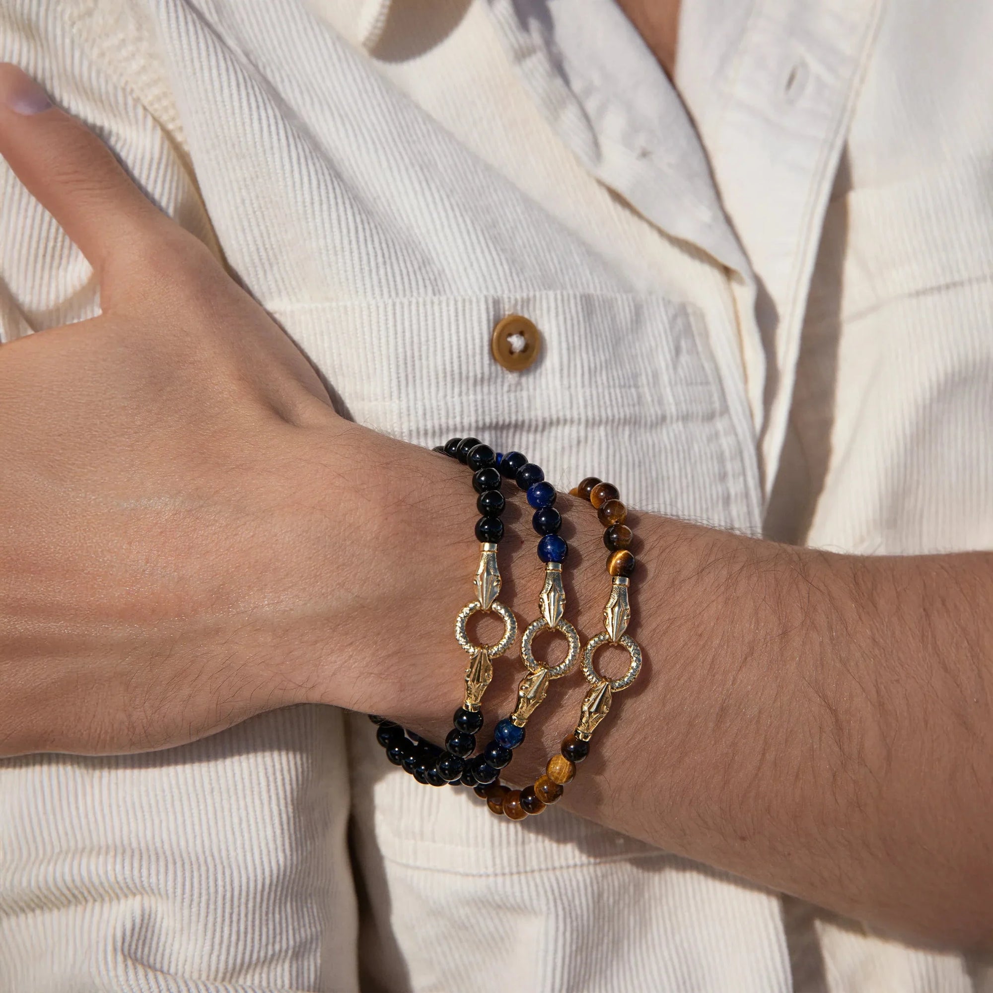 Awe Inspired - Snake Beaded Bracelet -
