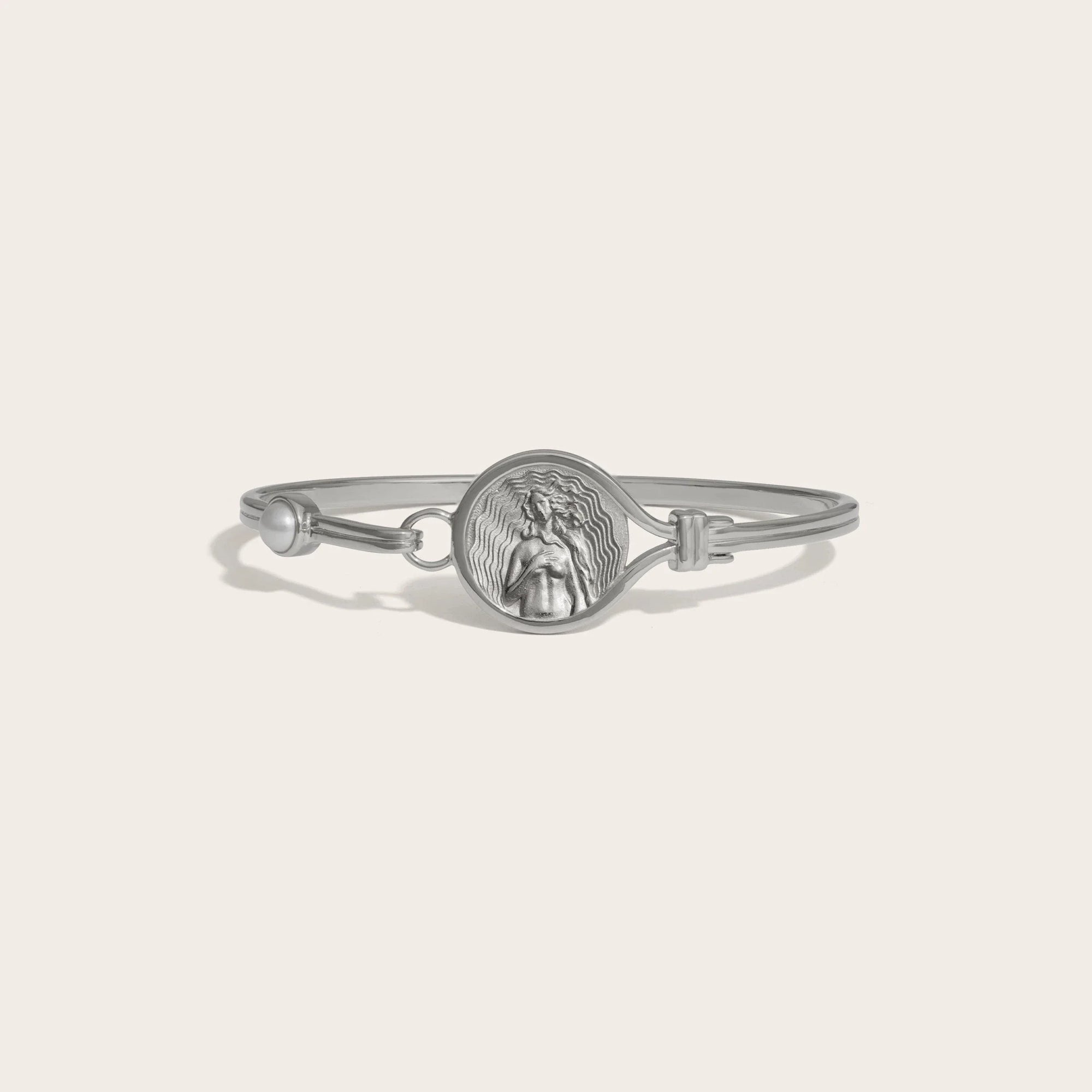 Awe Inspired - Goddess Cuff Bracelet - 925 Sterling Silver 6.3" Aphrodite