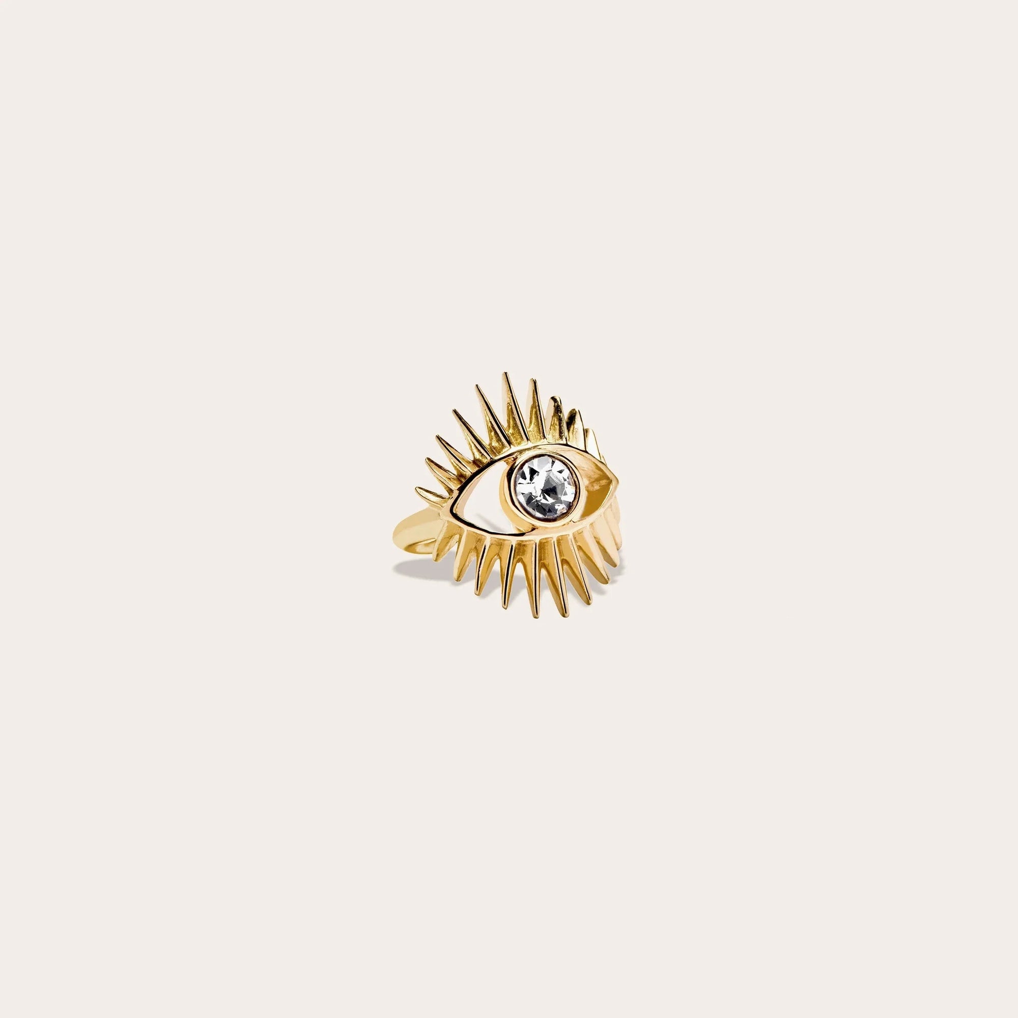 Awe Inspired - Evil Eye Ear Cuff - 14K Yellow Gold Vermeil
