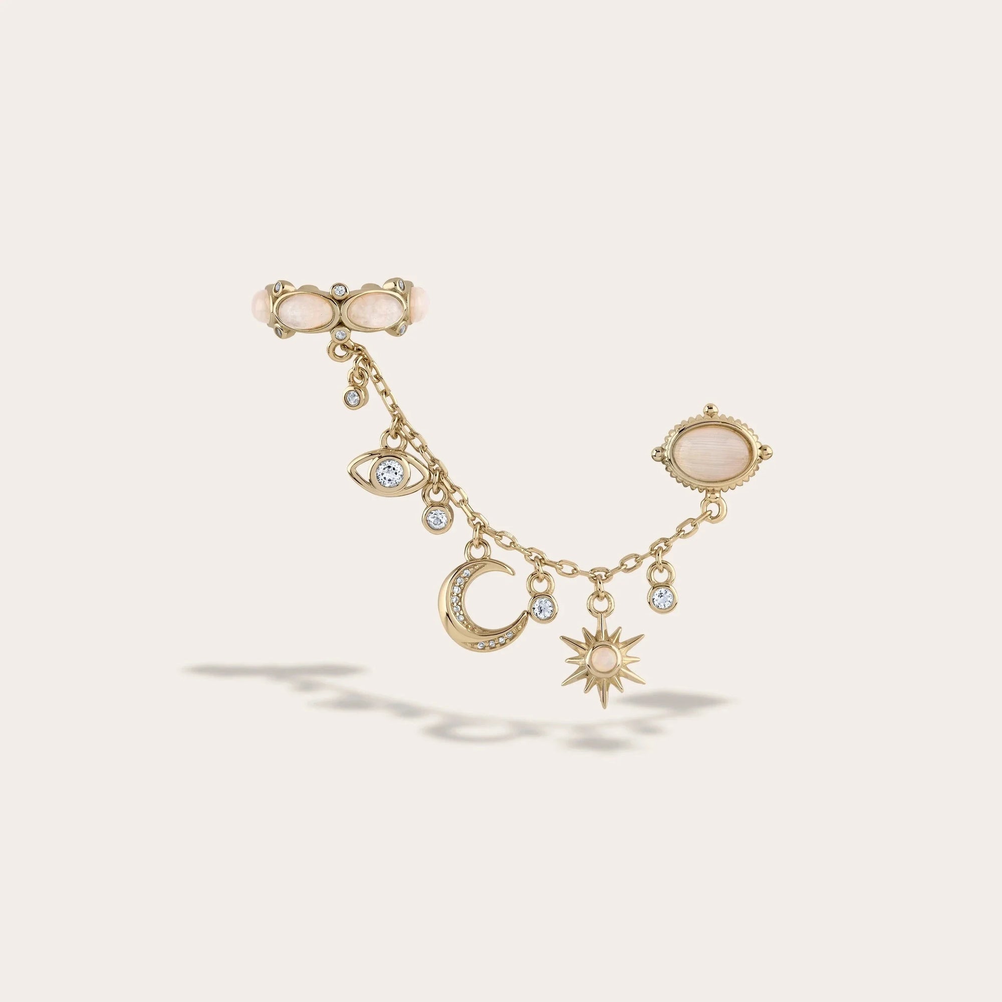Awe Inspired - Oracle Ear Swag - 14K Yellow Gold Vermeil