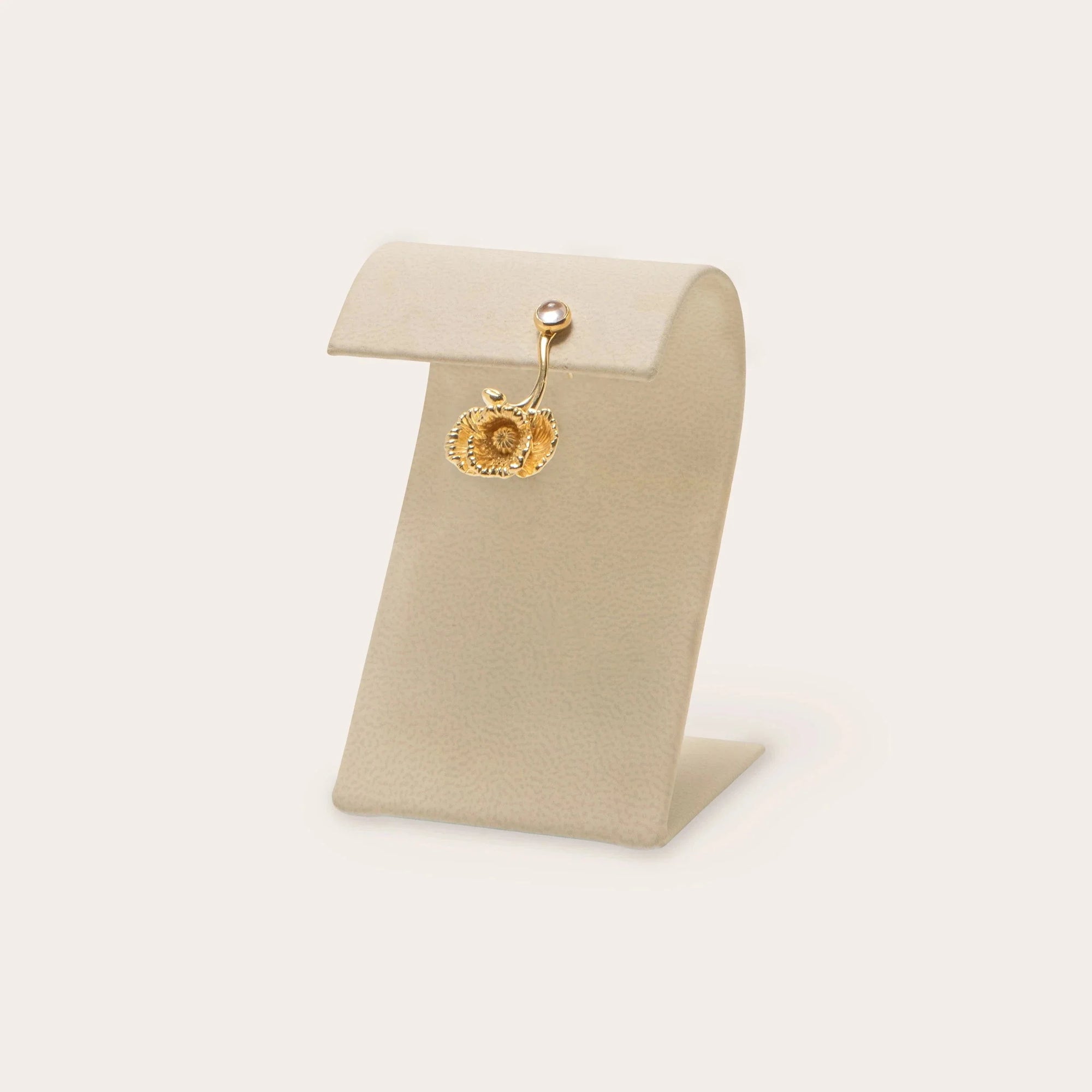 Awe Inspired - Poppy Studs - 14k Yellow Gold Vermeil Single