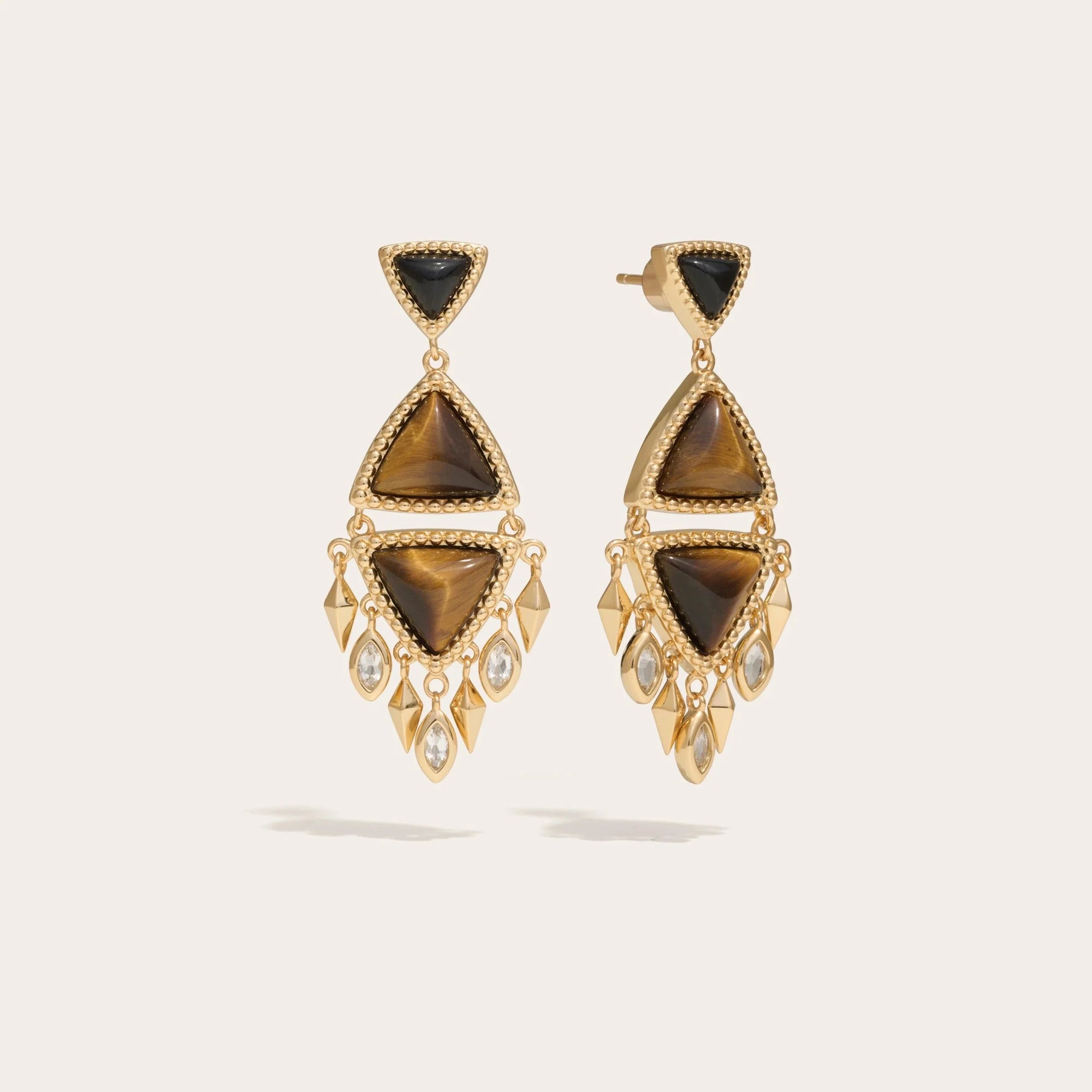Awe Inspired - Wind Chime Earrings - 14K Yellow Gold Vermeil