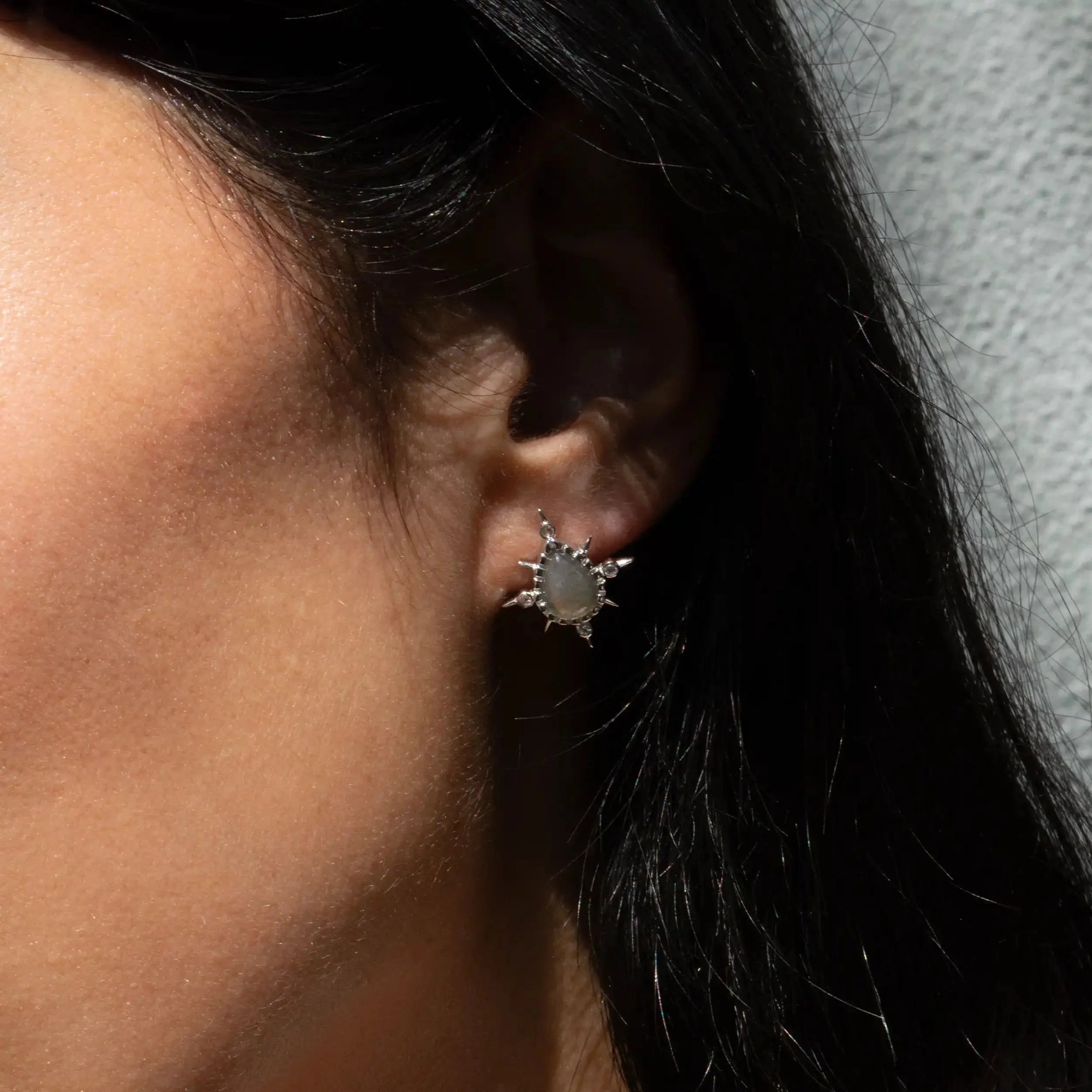 Awe Inspired - Compass Pear Studs -