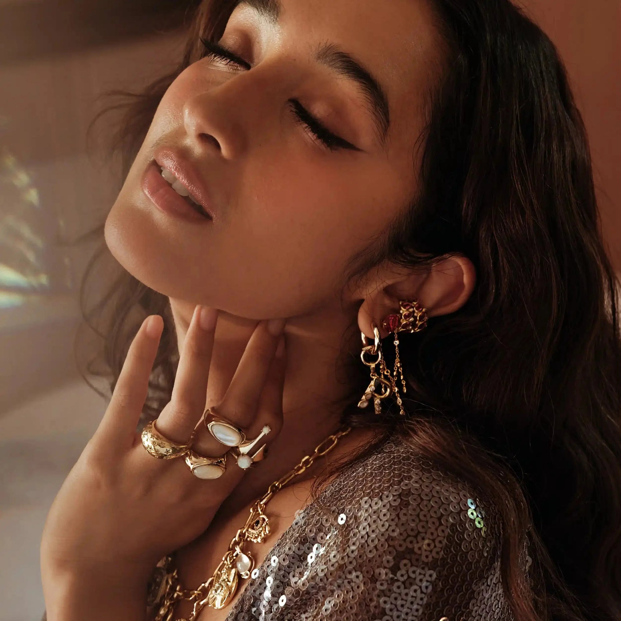 Awe Inspired - Lotus Ear Cuff -