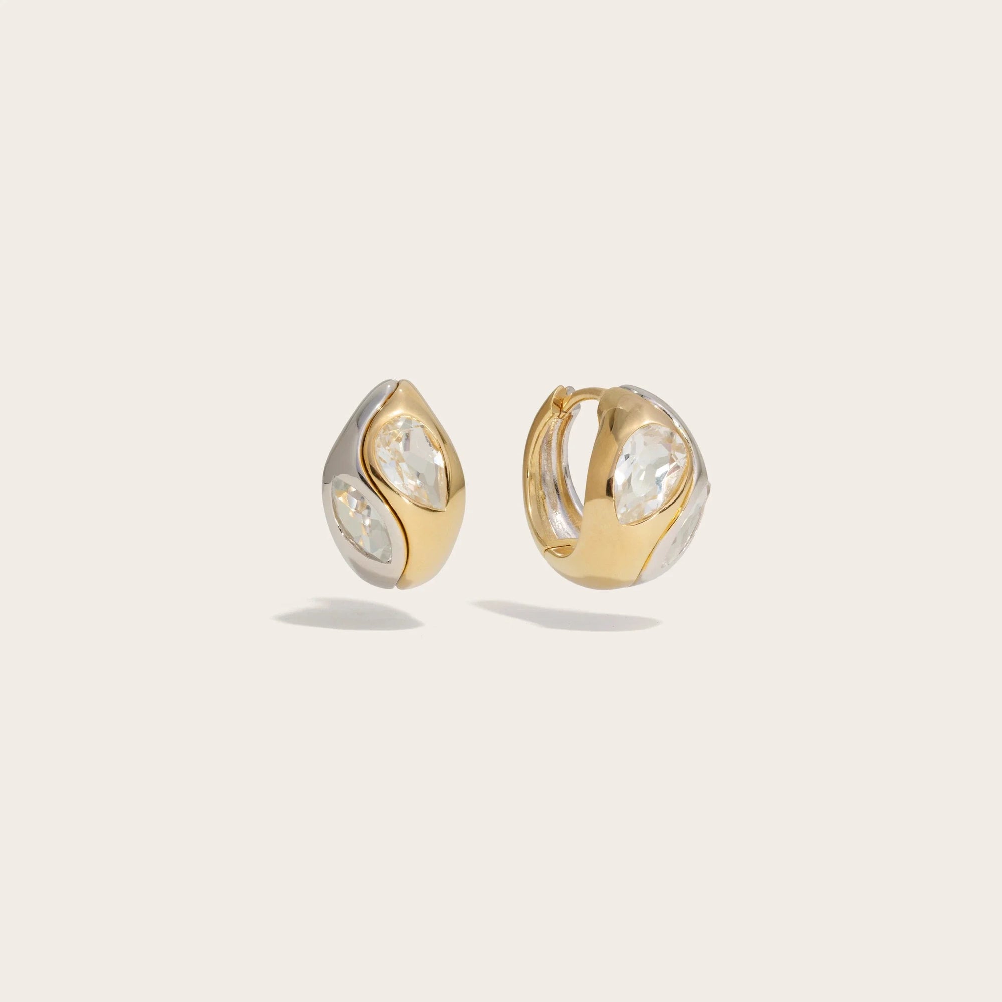 Awe Inspired - Opposites Attract Huggies - Mixed Metals (Gold & Silver)