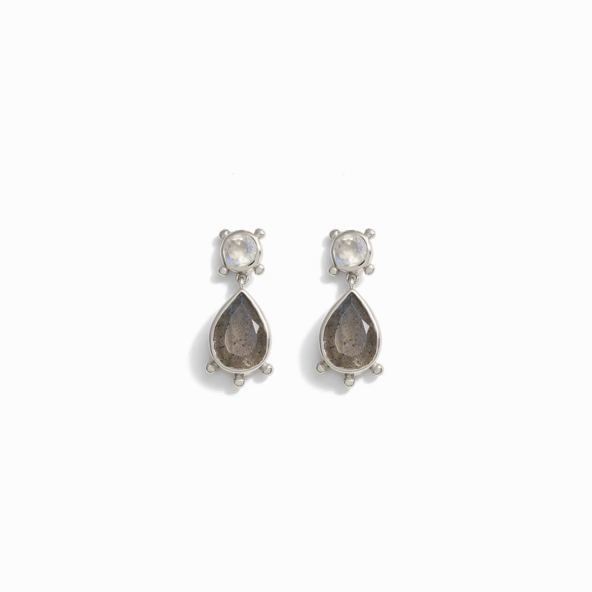 Awe Inspired - Gemstone Talisman Studs - 925 Sterling Silver