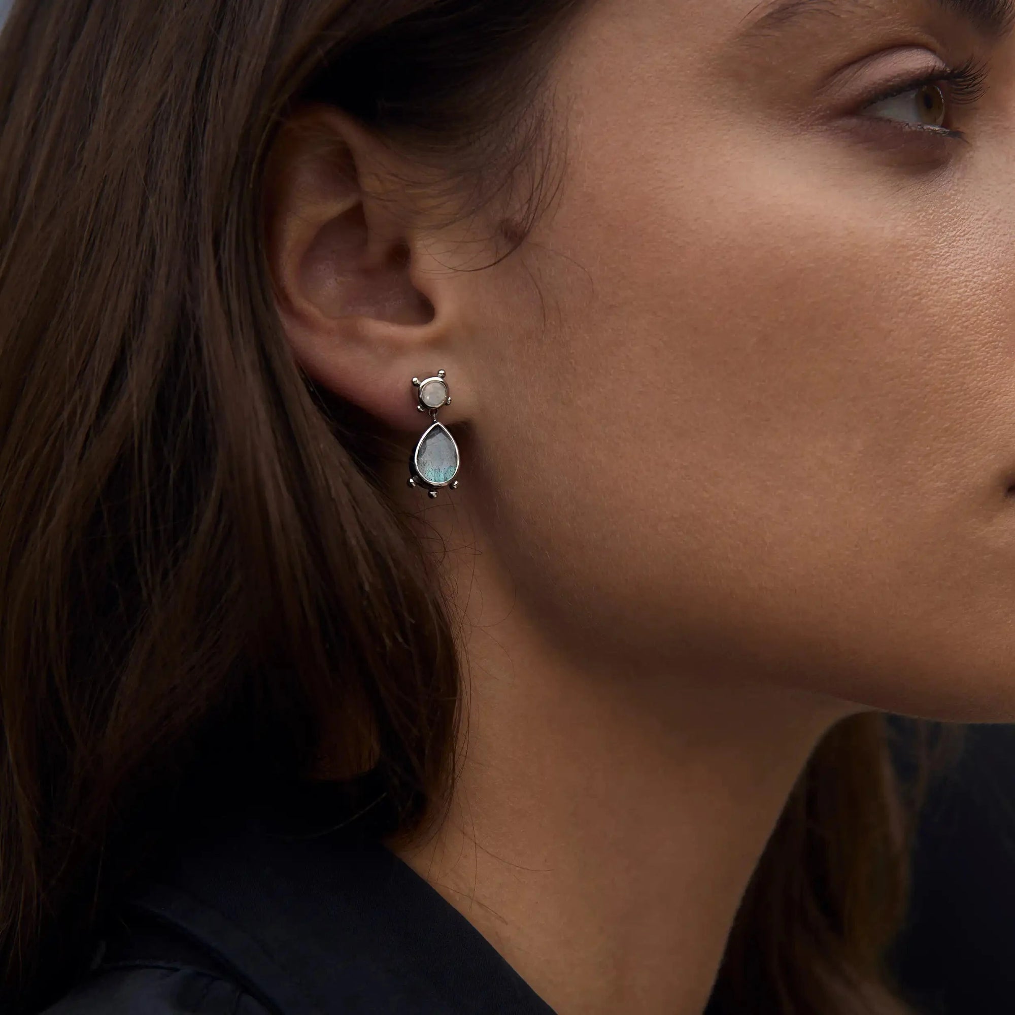 Awe Inspired - Gemstone Talisman Studs -