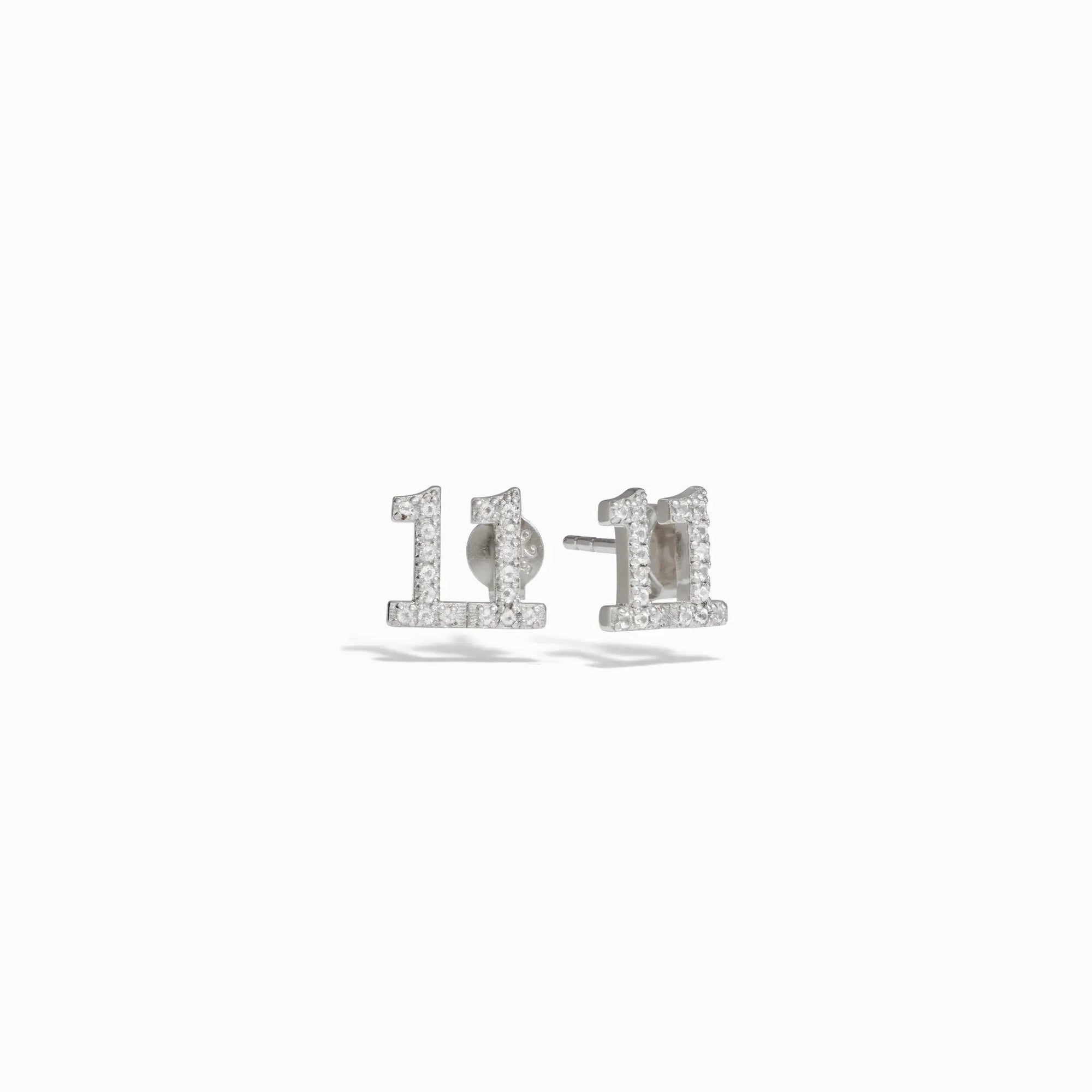 Awe Inspired - 11:11 Studs - 925 Sterling Silver Pair