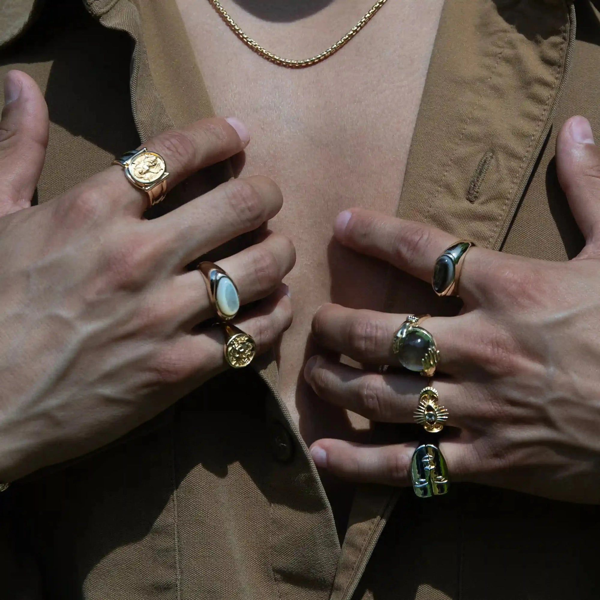 Awe Inspired - Men's Medusa Signet Ring -