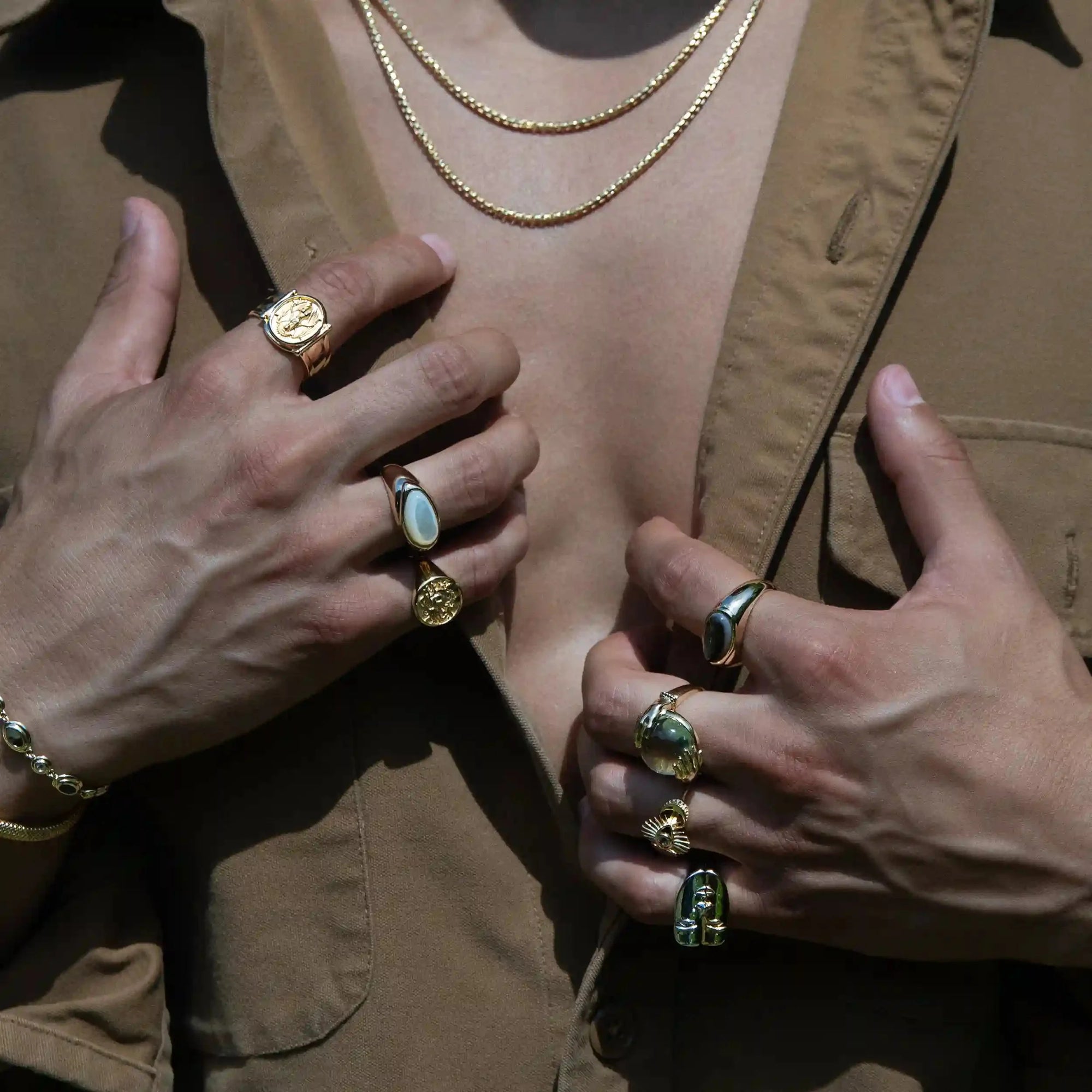 Awe Inspired - Men's Medusa Signet Ring -