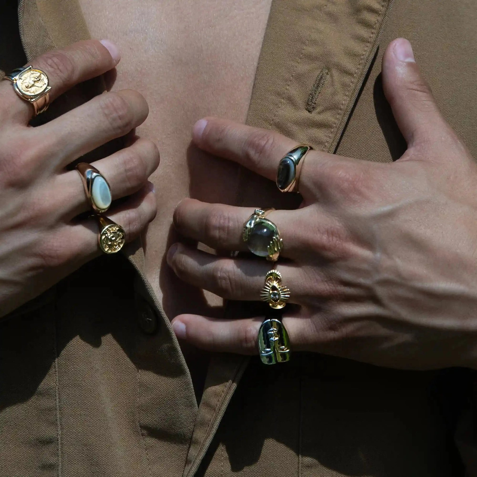Awe Inspired - Men's Medusa Signet Ring -