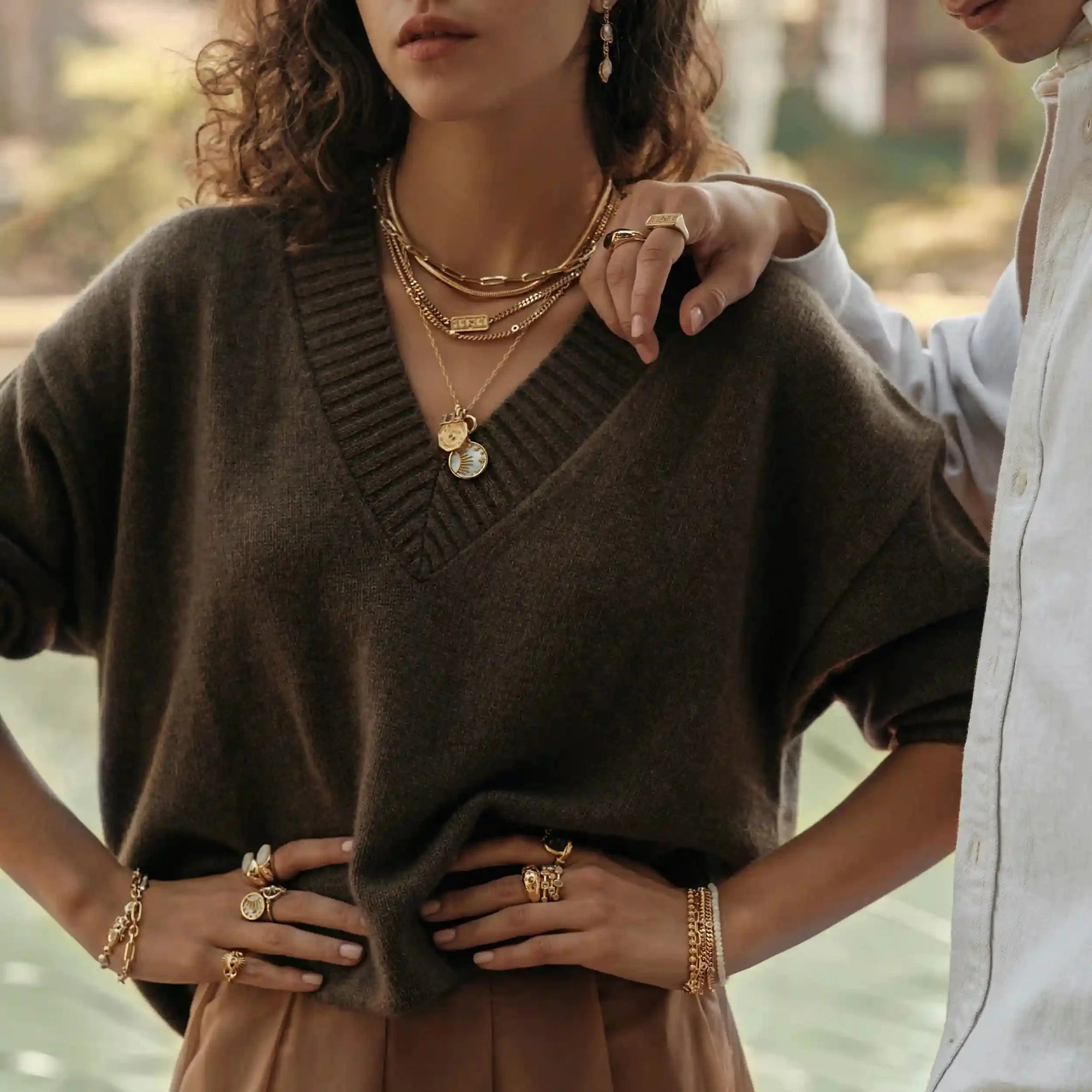 Awe Inspired - Celestial Mother of Pearl Necklace -